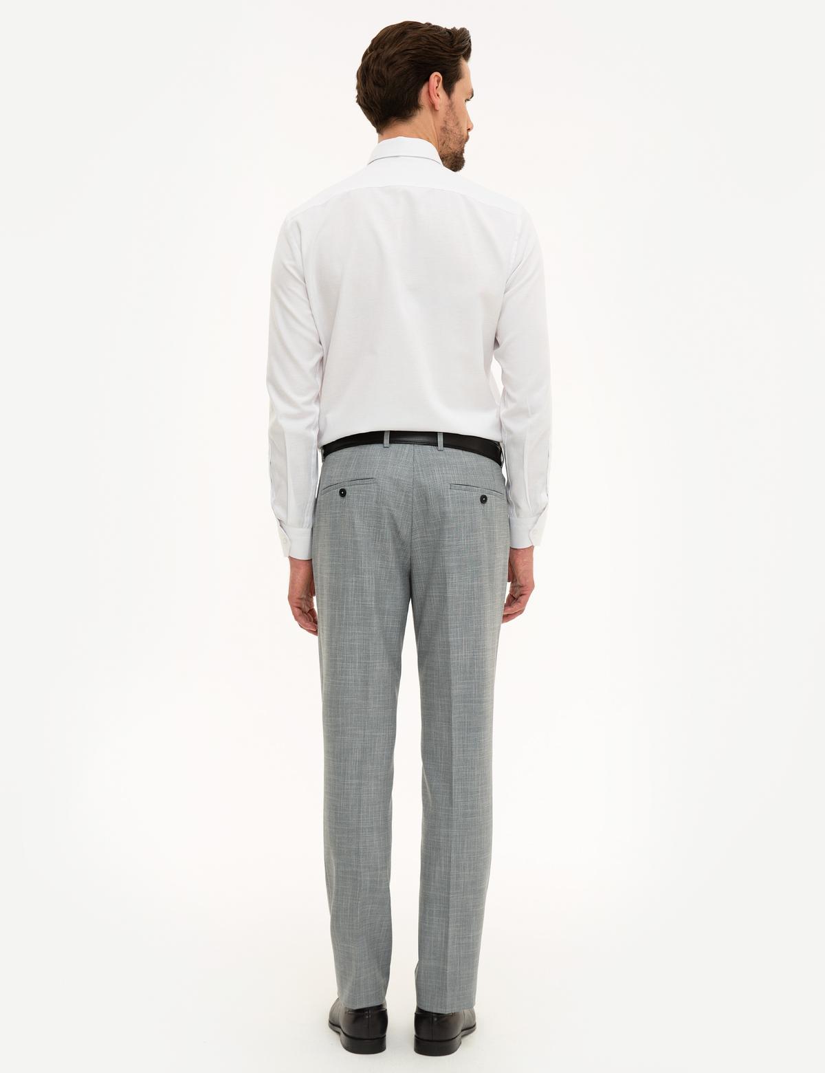 Gri Slim Fit Pantolon - 50224062026