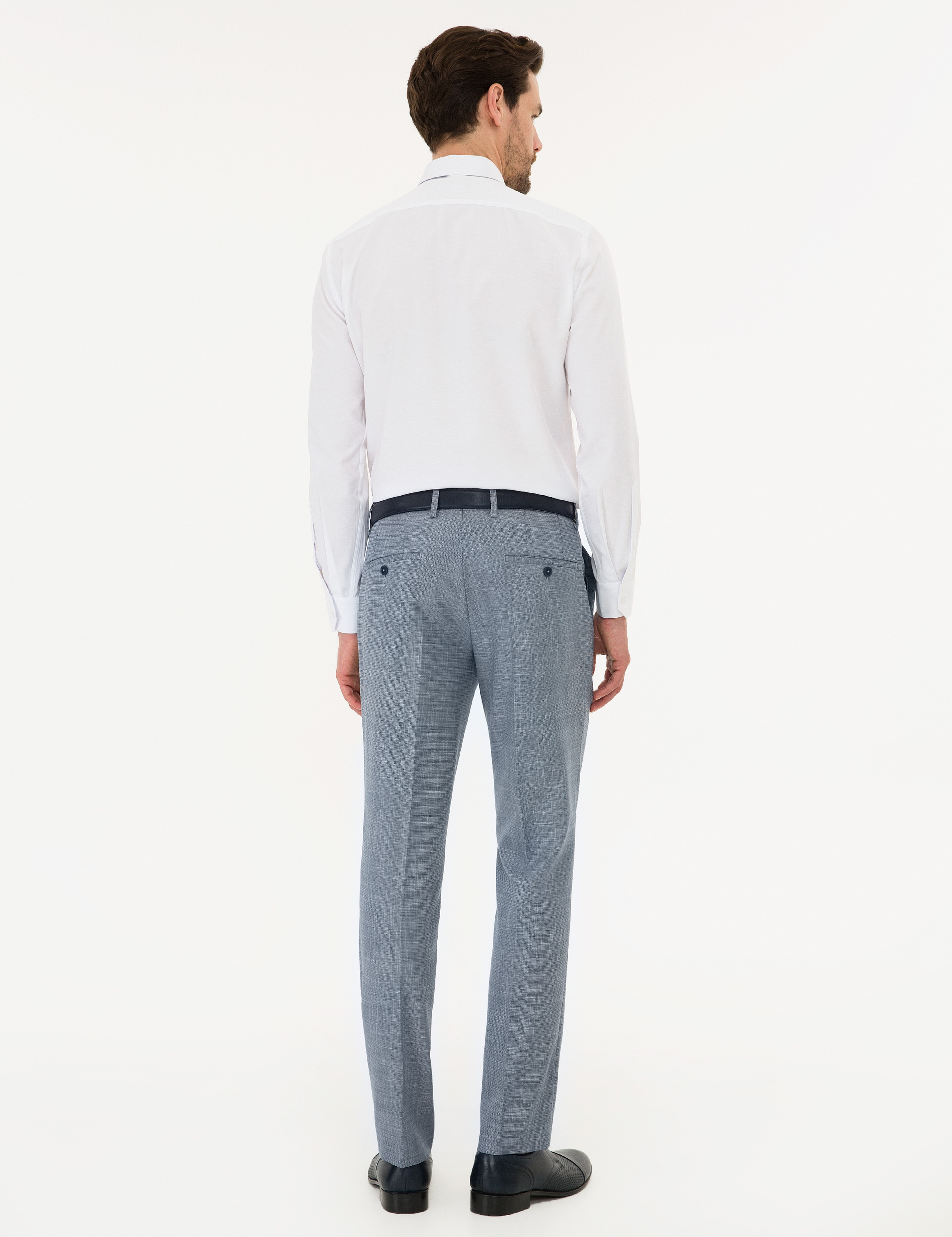 Koyu Mavi Slim Fit Pantolon - Image 3