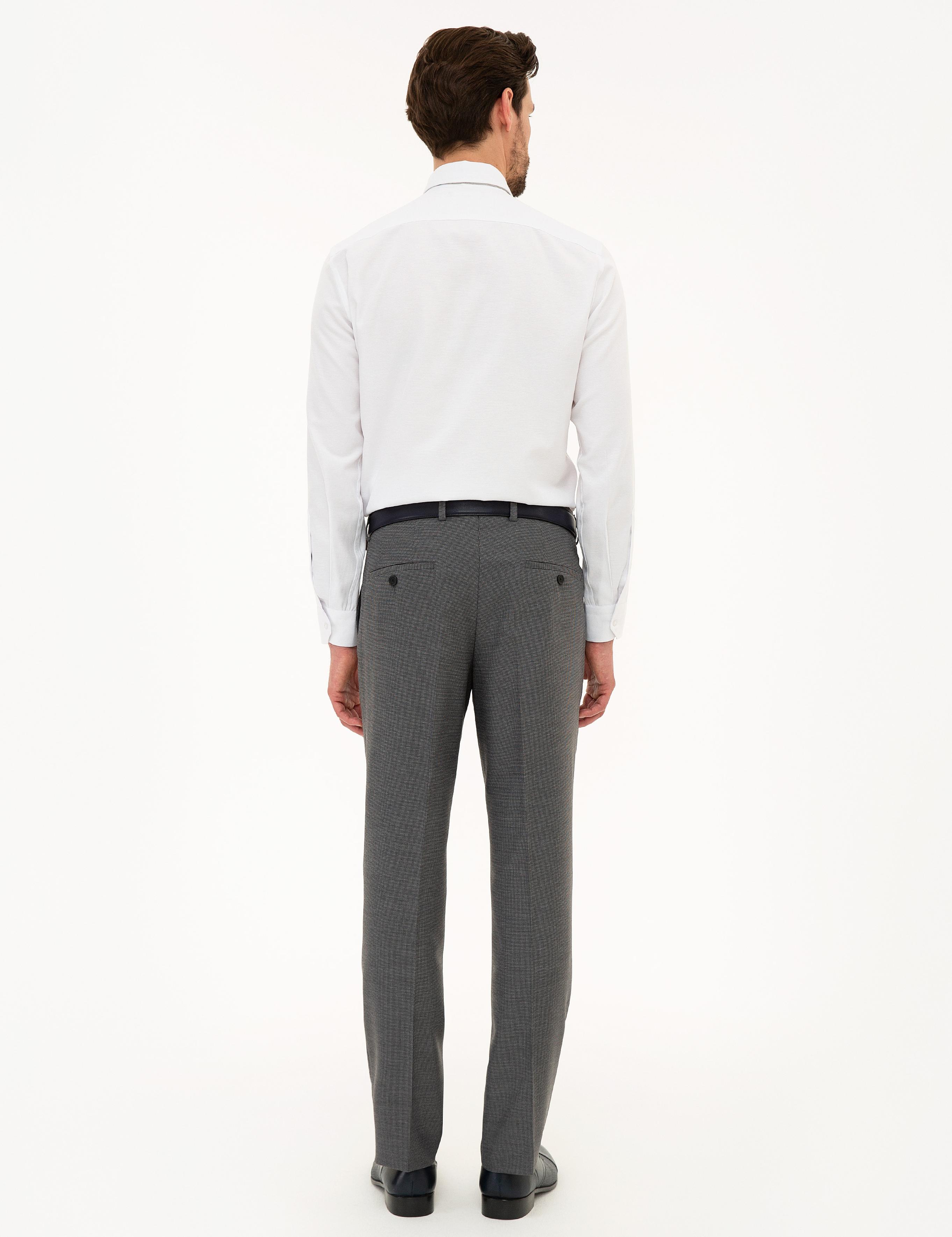 Gri Slim Fit Kumaş Pantolon