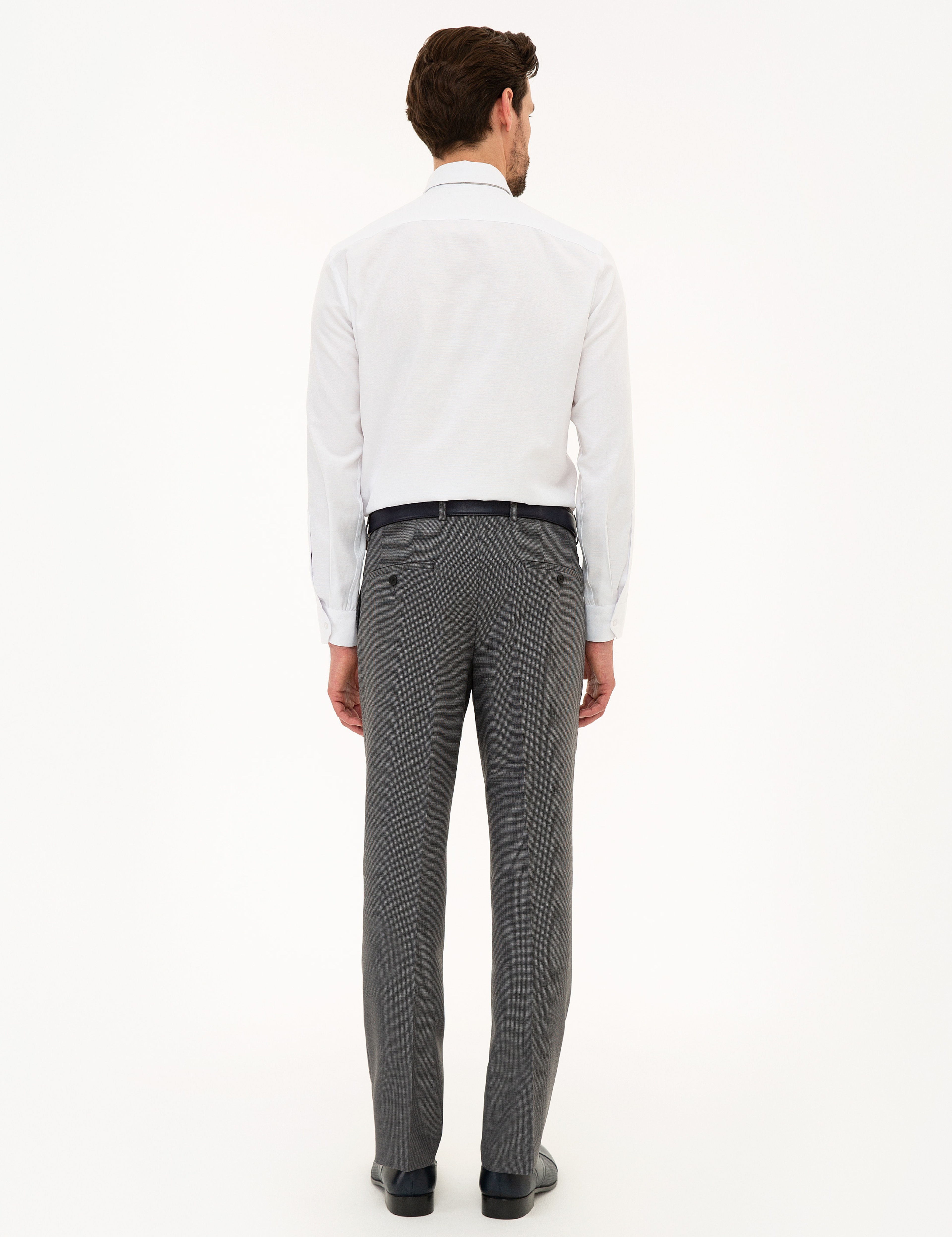Gri Slim Fit Pantolon - Image 3