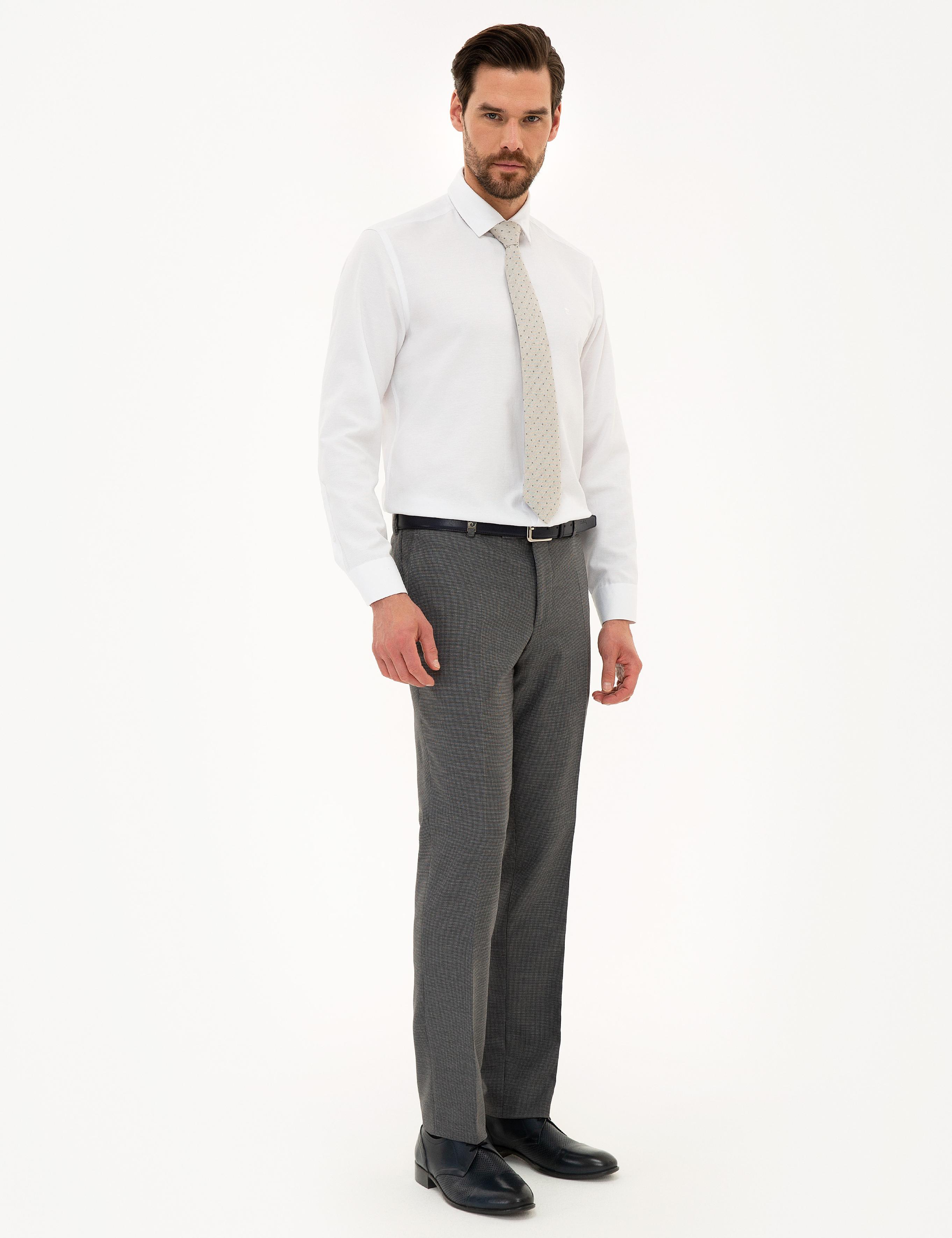 Gri Slim Fit Kumaş Pantolon