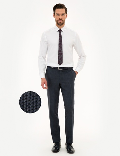 Lacivert Slim Fit Pantolon