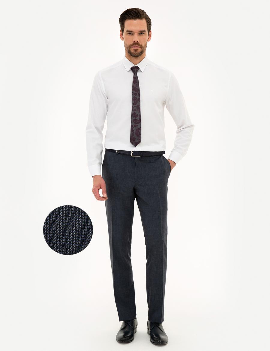 Lacivert Slim Fit Pantolon