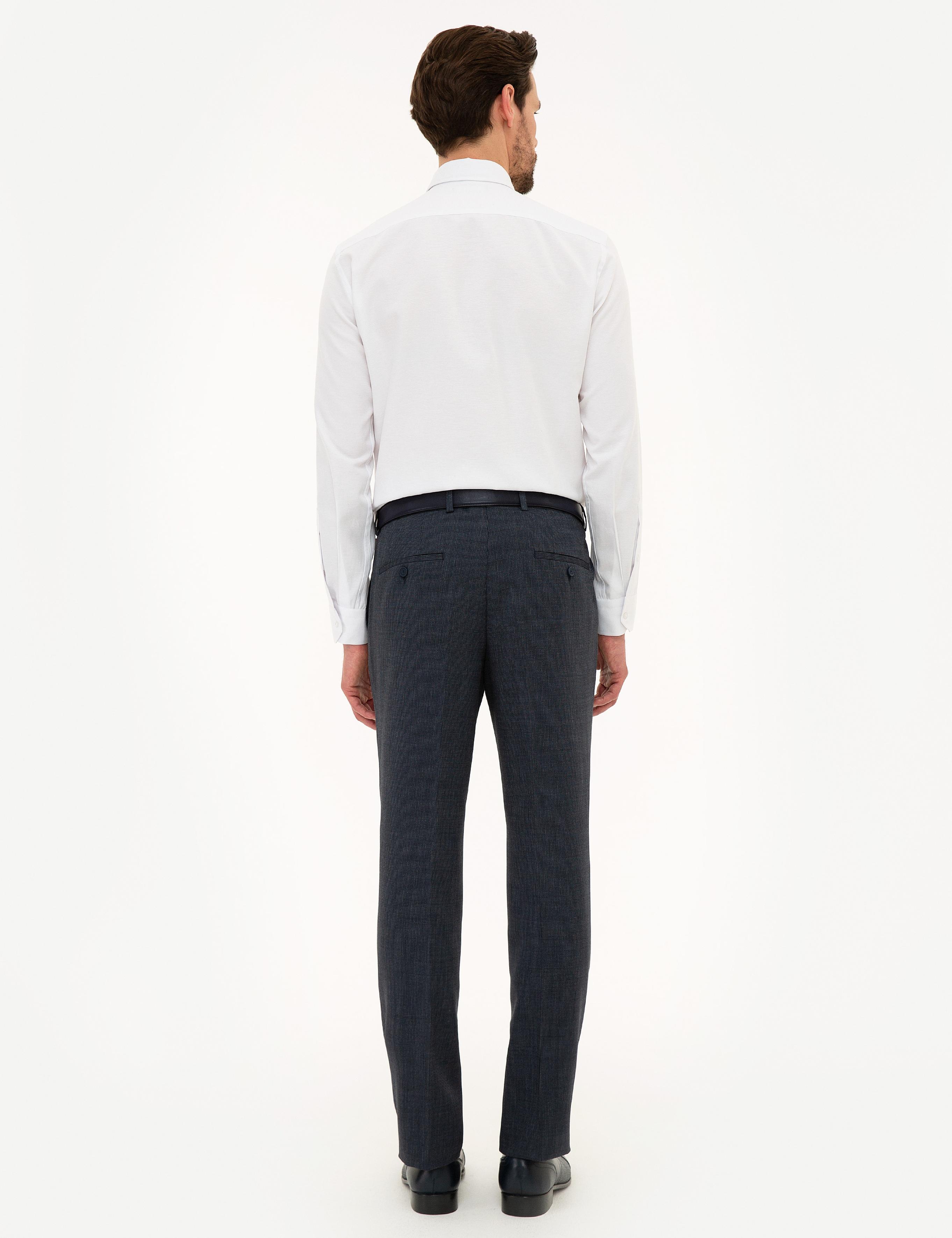 Lacivert Slim Fit Pantolon