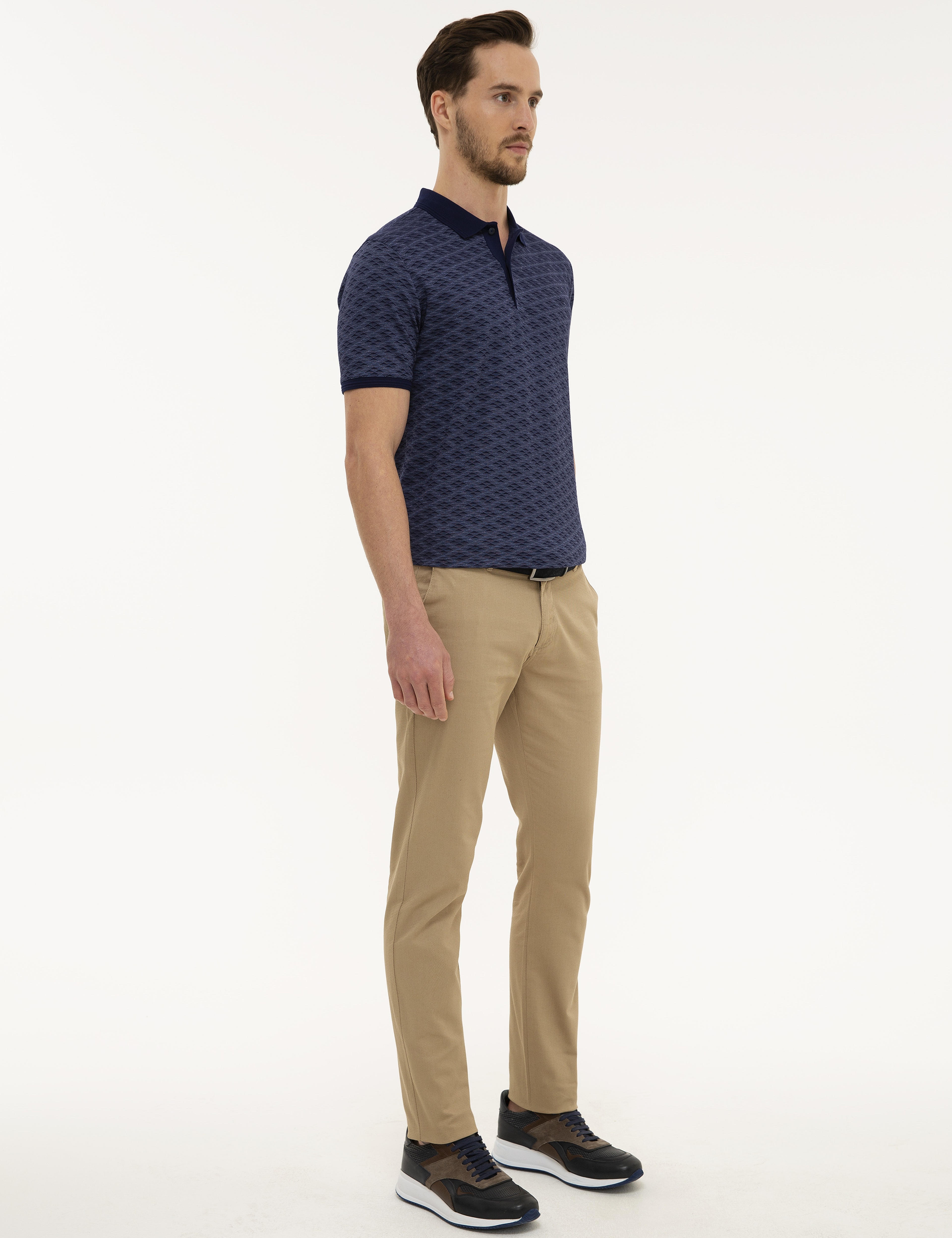 Camel Slim Fit Chino Pantolon