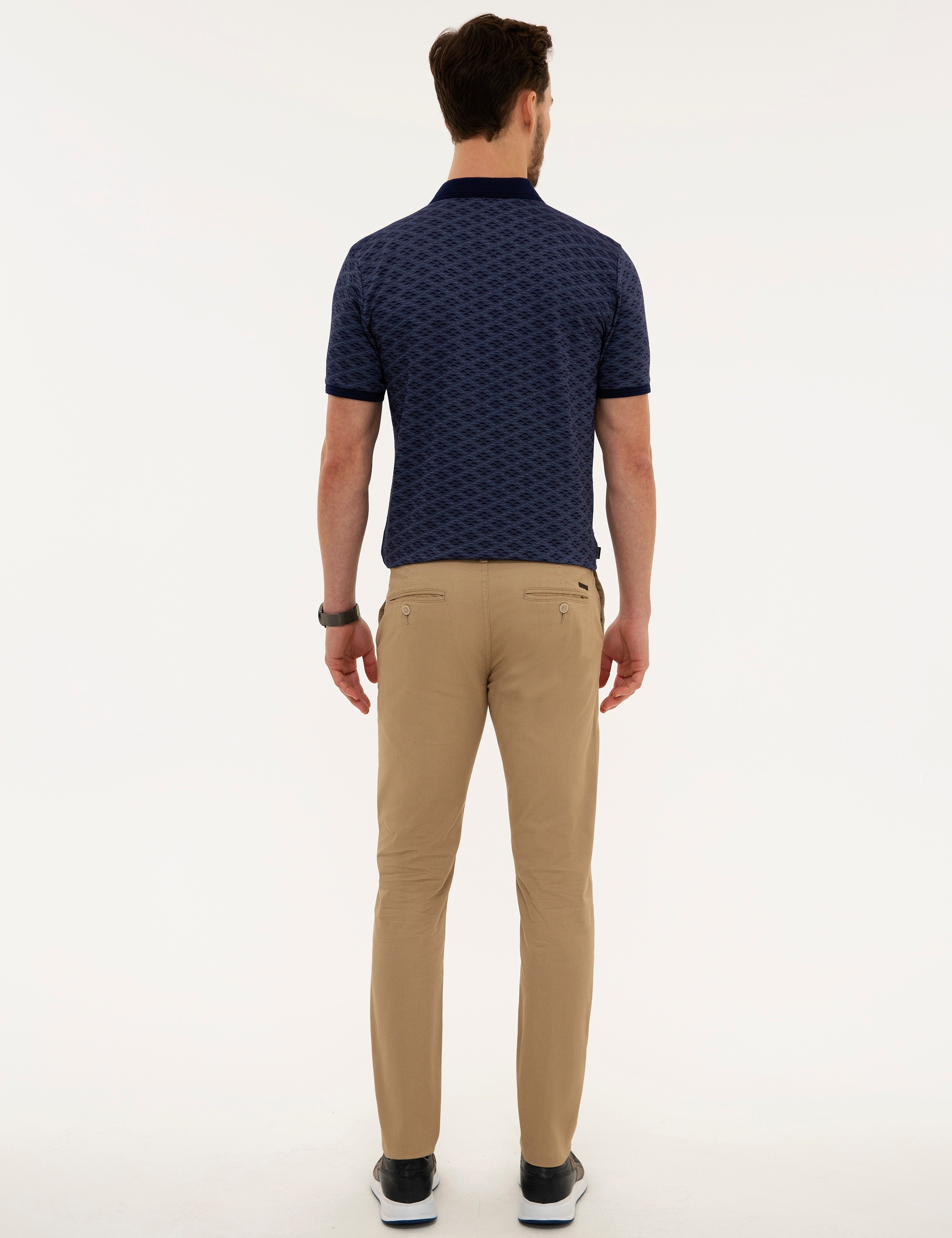 Camel Slim Fit Chino Pantolon - Image 3