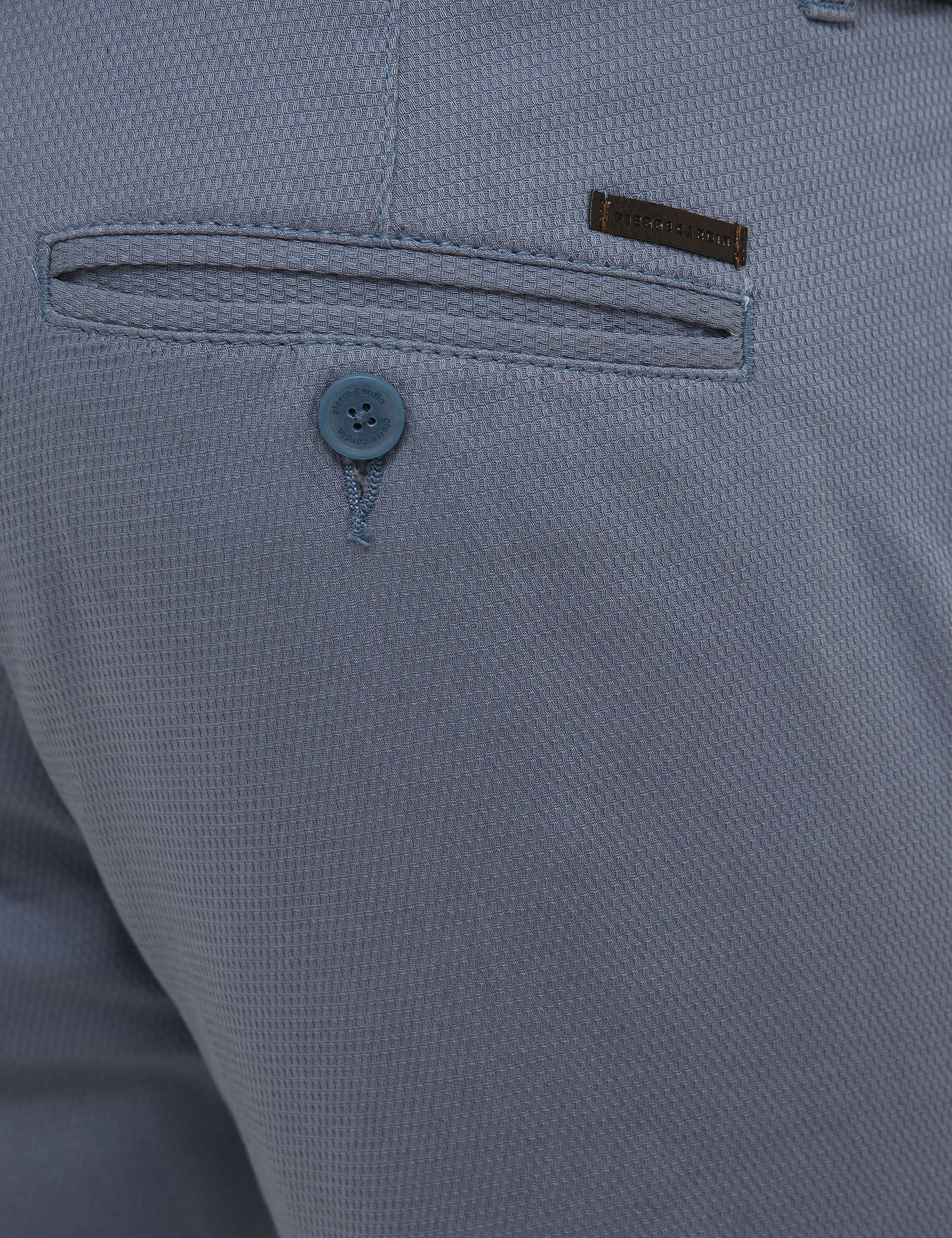Koyu Mavi Slim Fit Chino Pantolon - Image 4