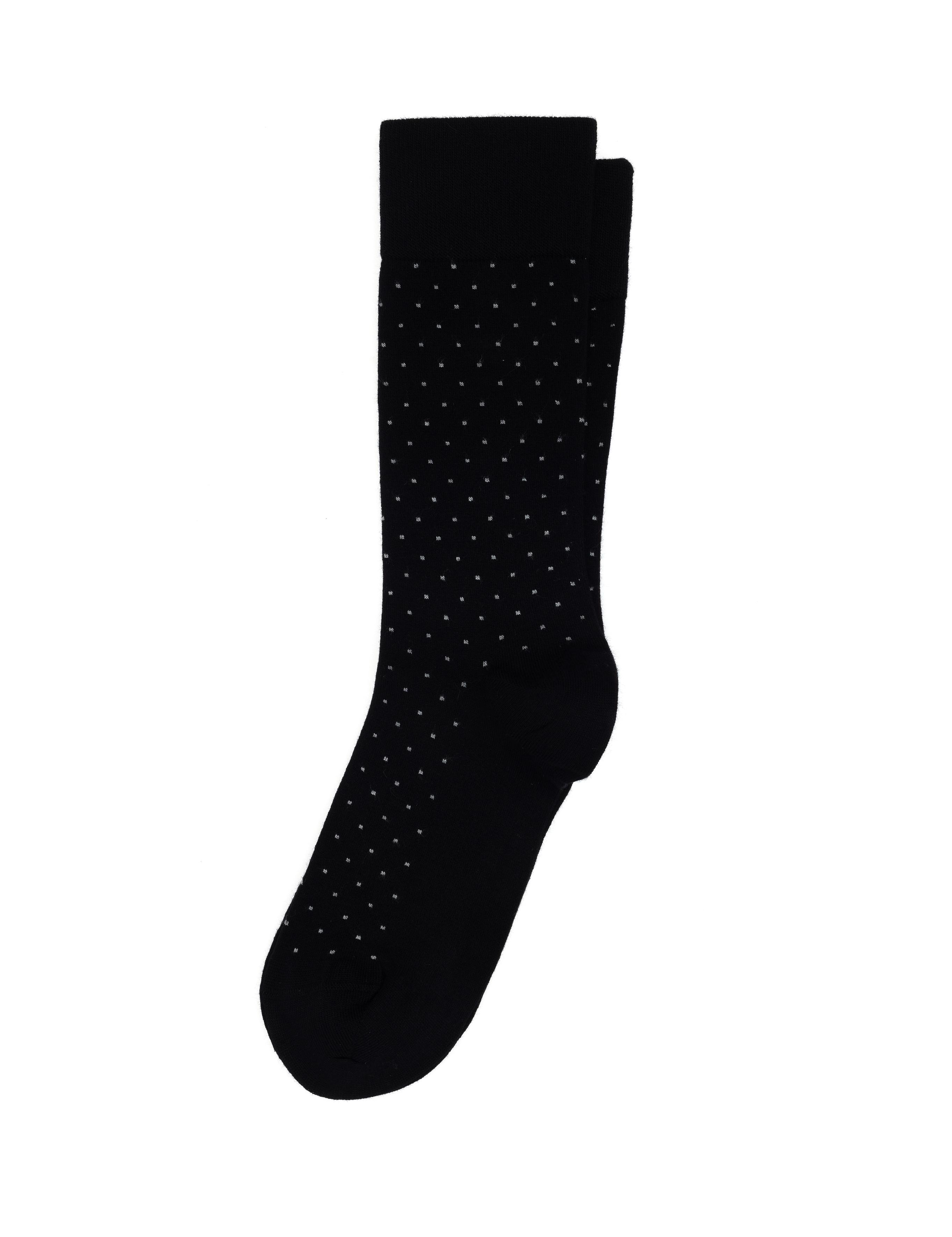 Erkek Bambu Karışımlı Siyah Soket Desenli Çorap