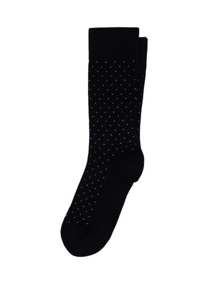 Erkek Bambu Karışımlı Siyah Soket Desenli Çorap - 50308431004