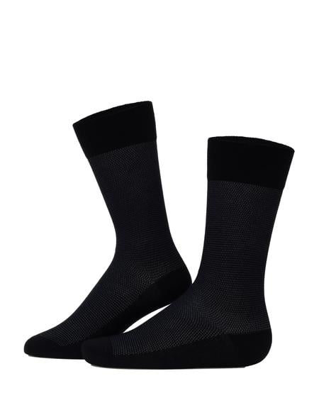 Erkek Bambu Karışımlı Siyah Soket Basic Çorap - 50308434005