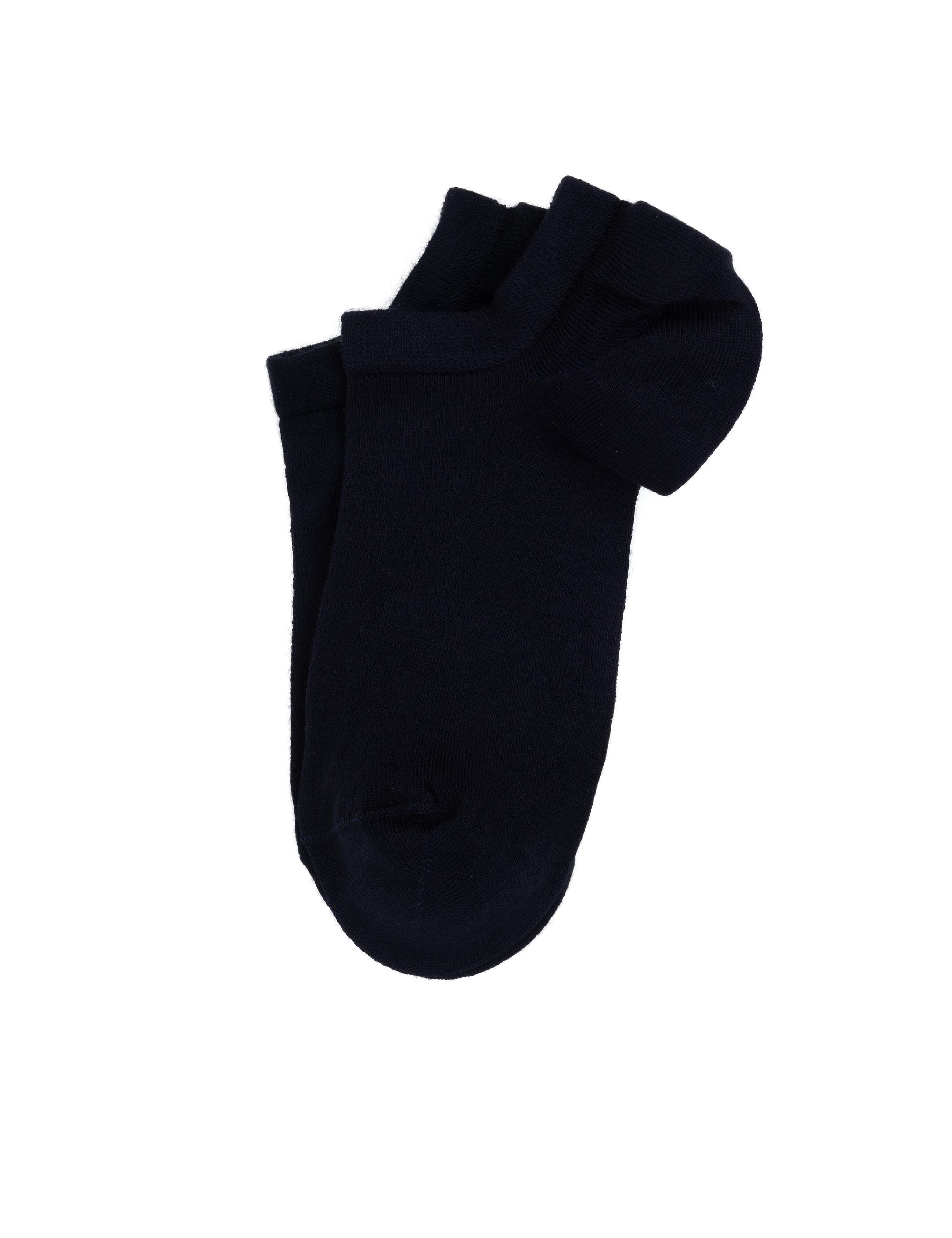 Erkek Bambu Karışımlı Lacivert Patik Desenli Çorap