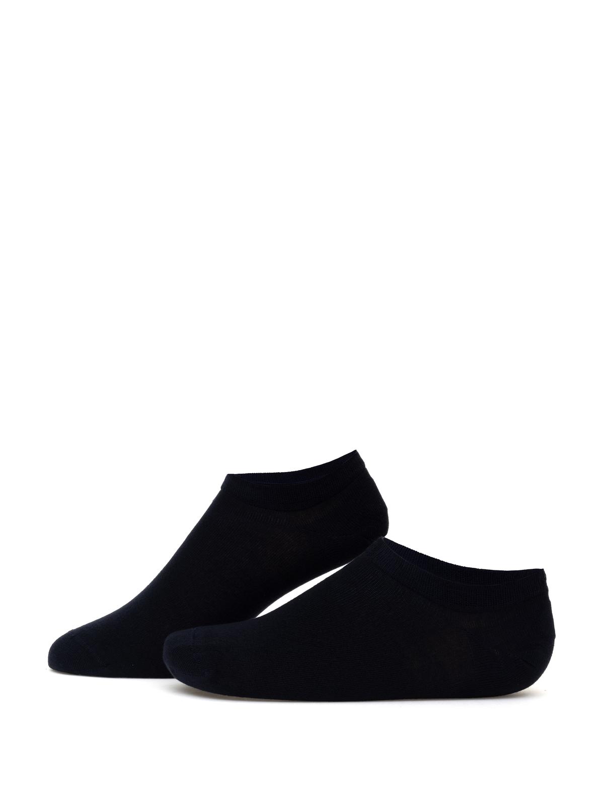Erkek Bambu Karışımlı Lacivert Patik Basic Çorap