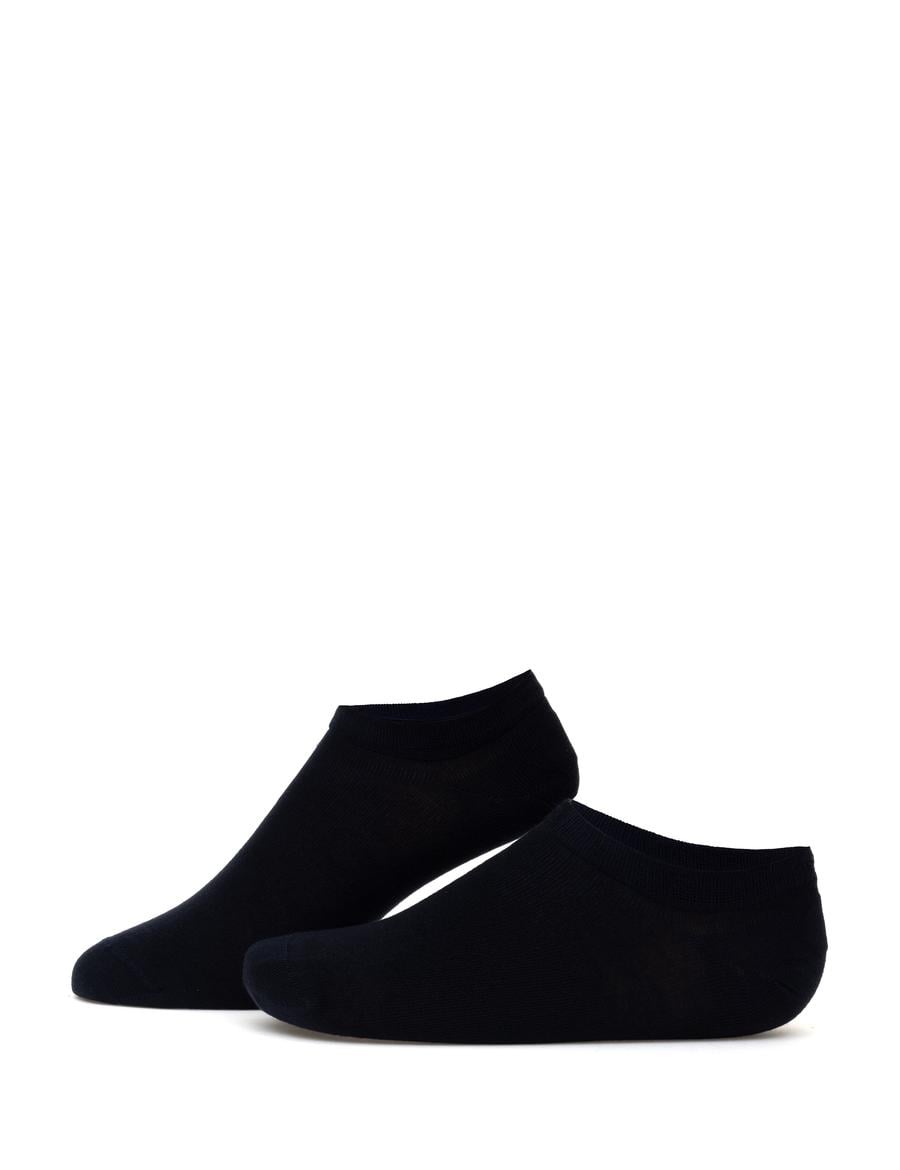 Erkek Bambu Karışımlı Lacivert Patik Basic Çorap