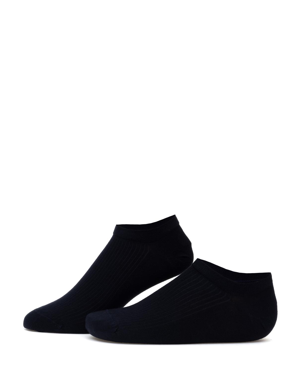 Erkek Bambu Karışımlı Lacivert Patik Basic Çorap