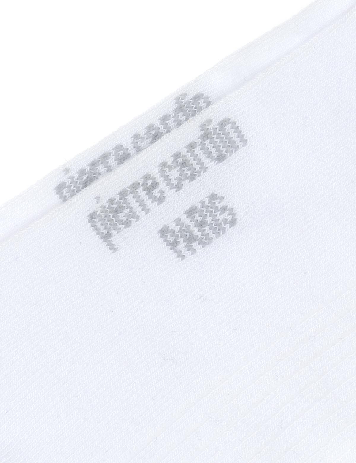 Erkek Bambu Karışımlı Beyaz Patik Desenli Çorap - 50308432015