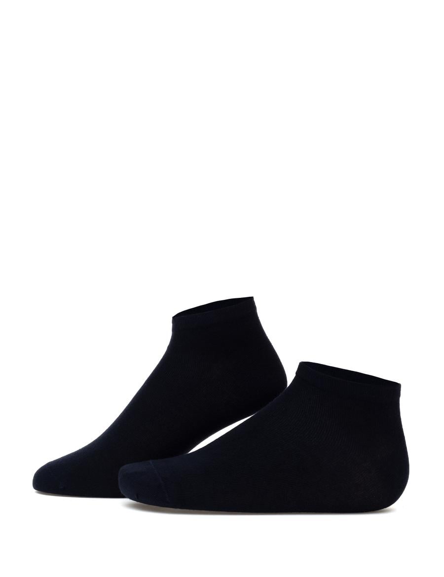 Erkek Bambu Karışımlı Lacivert Patik Basic Çorap