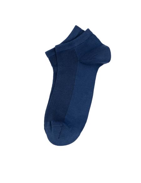 Erkek Bambu Karışımlı Mavi Patik Basic Çorap - 50308413020