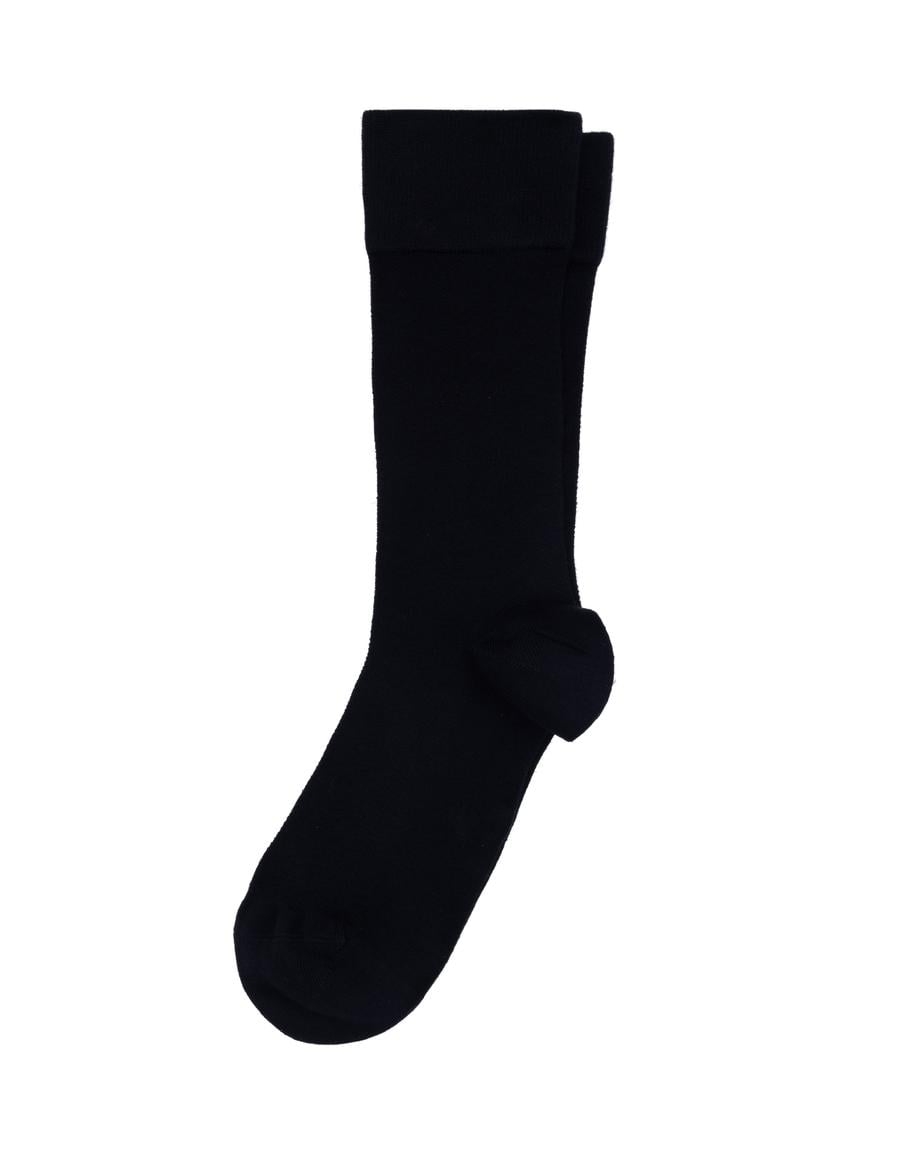 Erkek Bambu Karışımlı Lacivert Soket Desenli Çorap