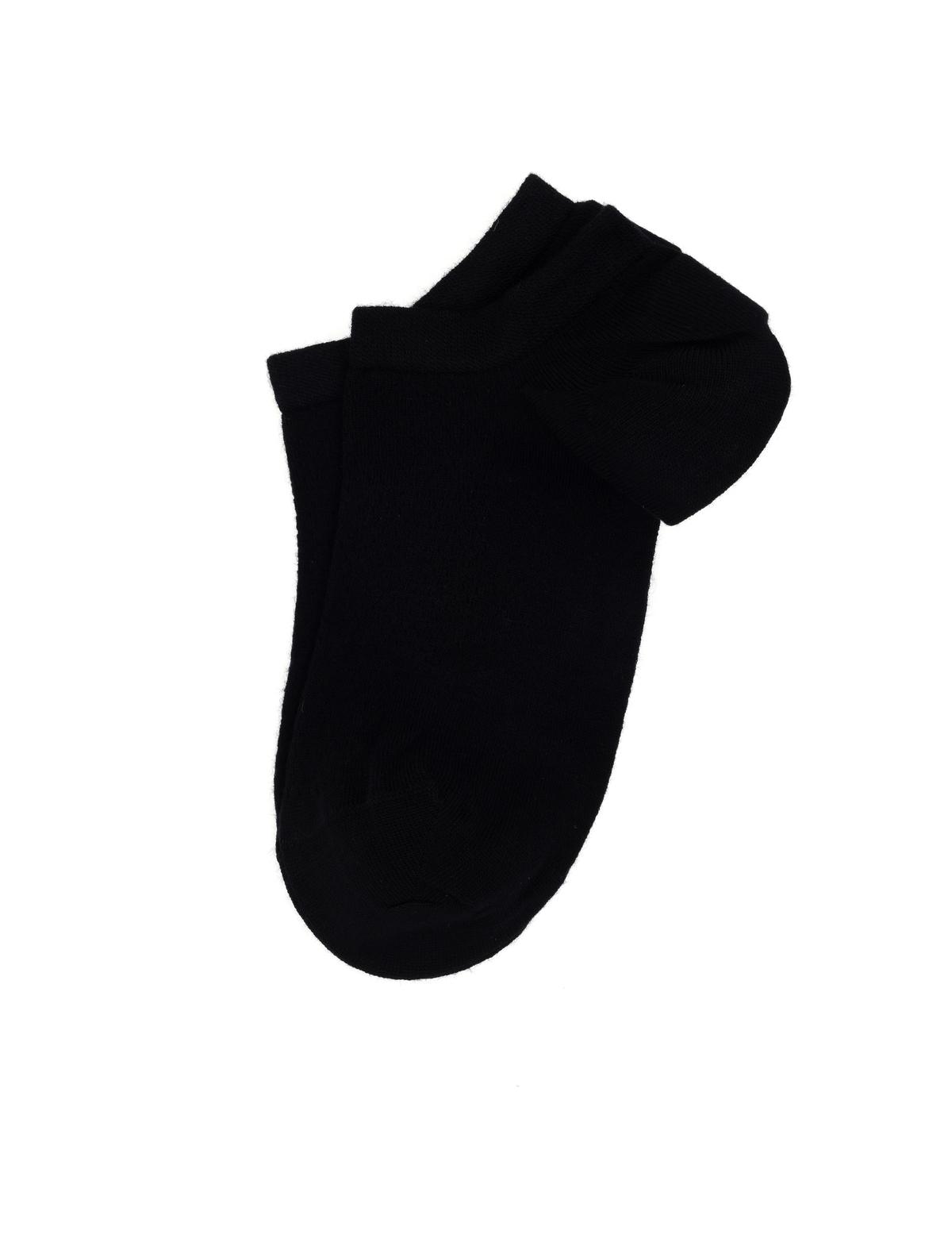 Erkek Bambu Karışımlı Siyah Patik Desenli Çorap - 50308416006