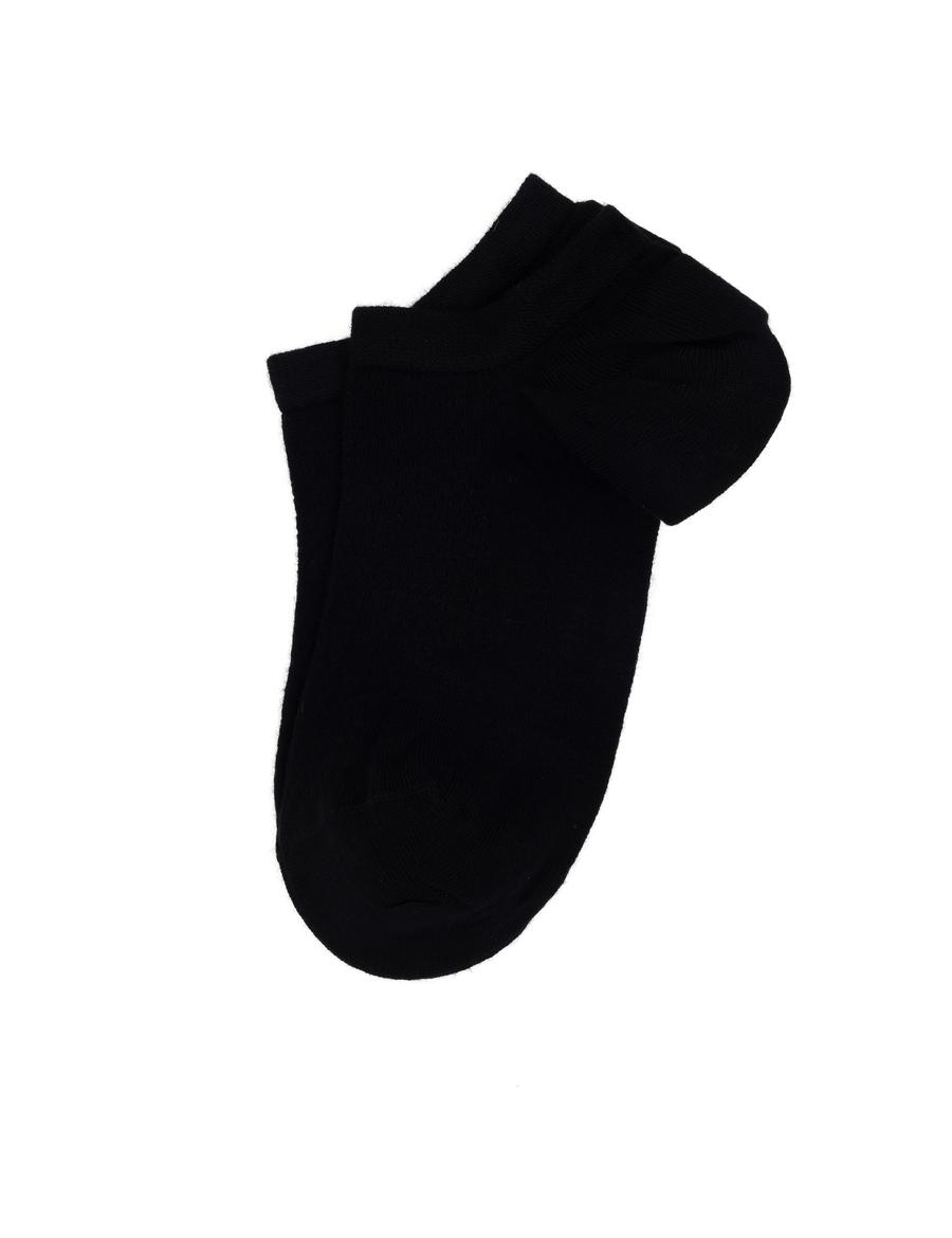 Erkek Bambu Karışımlı Siyah Patik Desenli Çorap