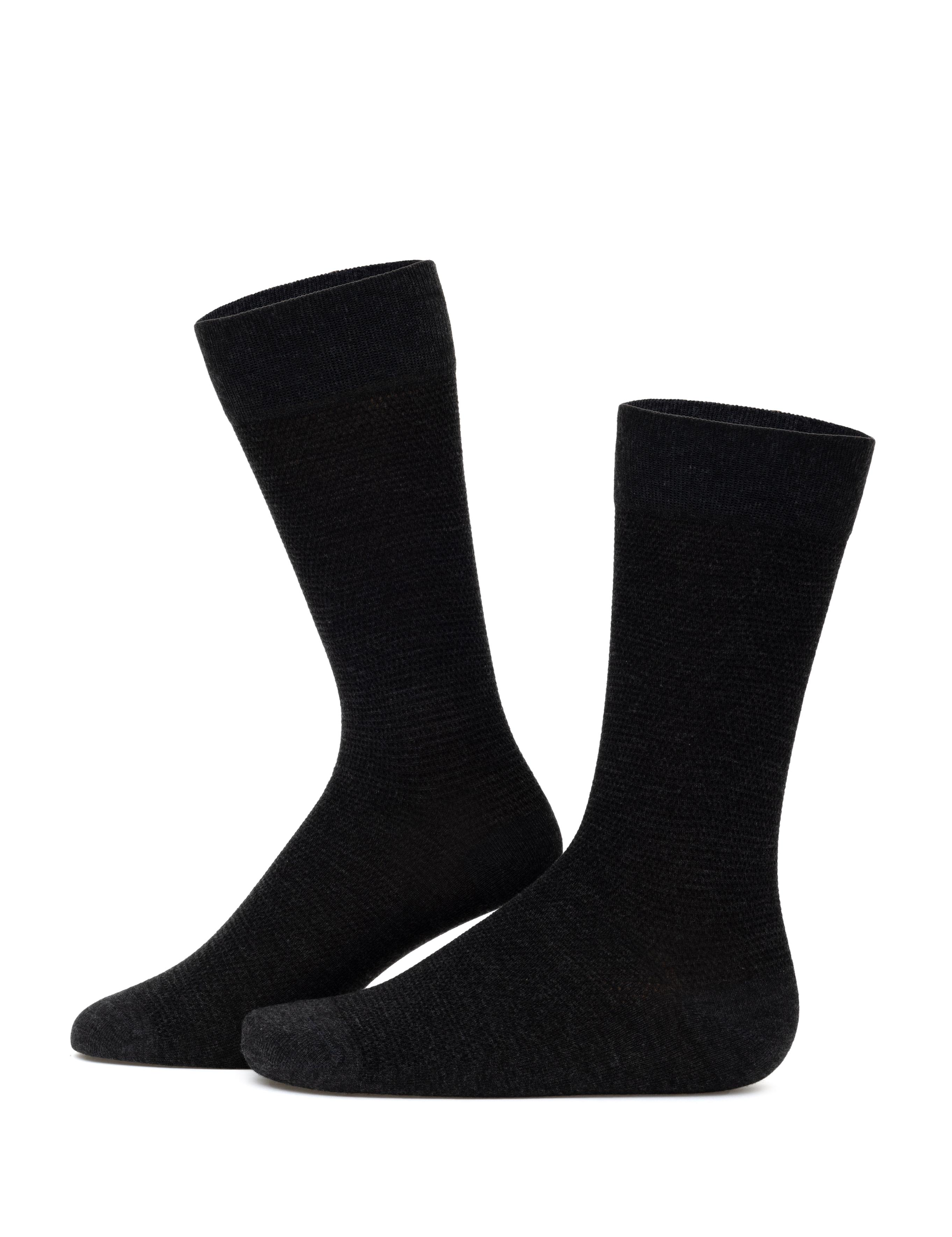 Erkek Bambu Karışımlı Antrasit Soket Basic Çorap