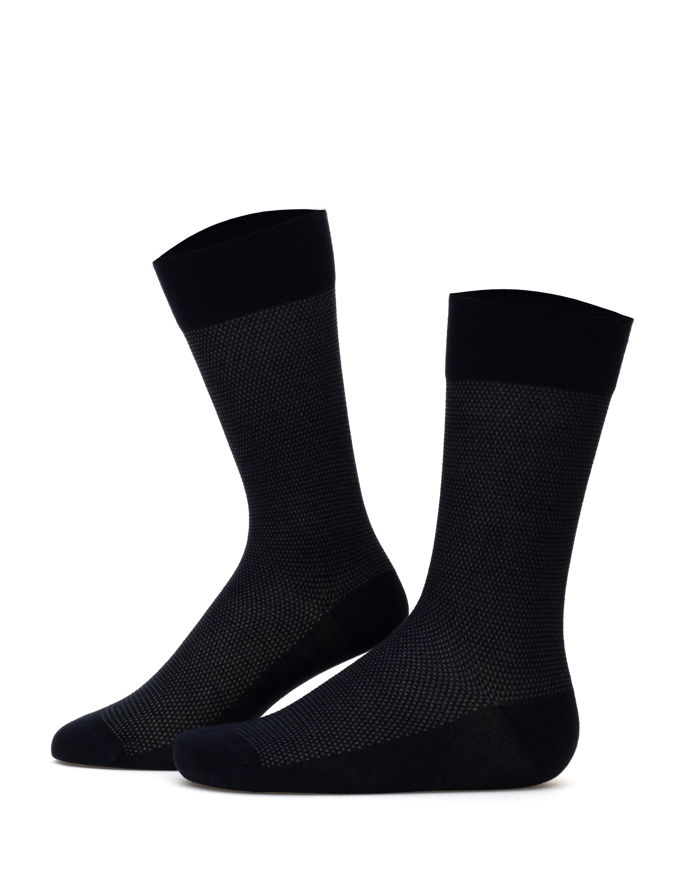 Erkek Bambu Karışımlı 5'li Paket Lacivert Soket Basic Çorap