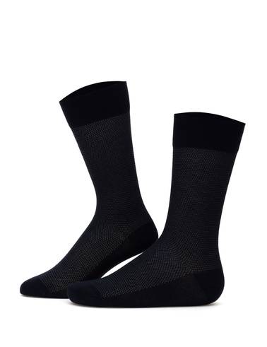Erkek Bambu Karışımlı 5'li Paket Lacivert Soket Basic Çorap