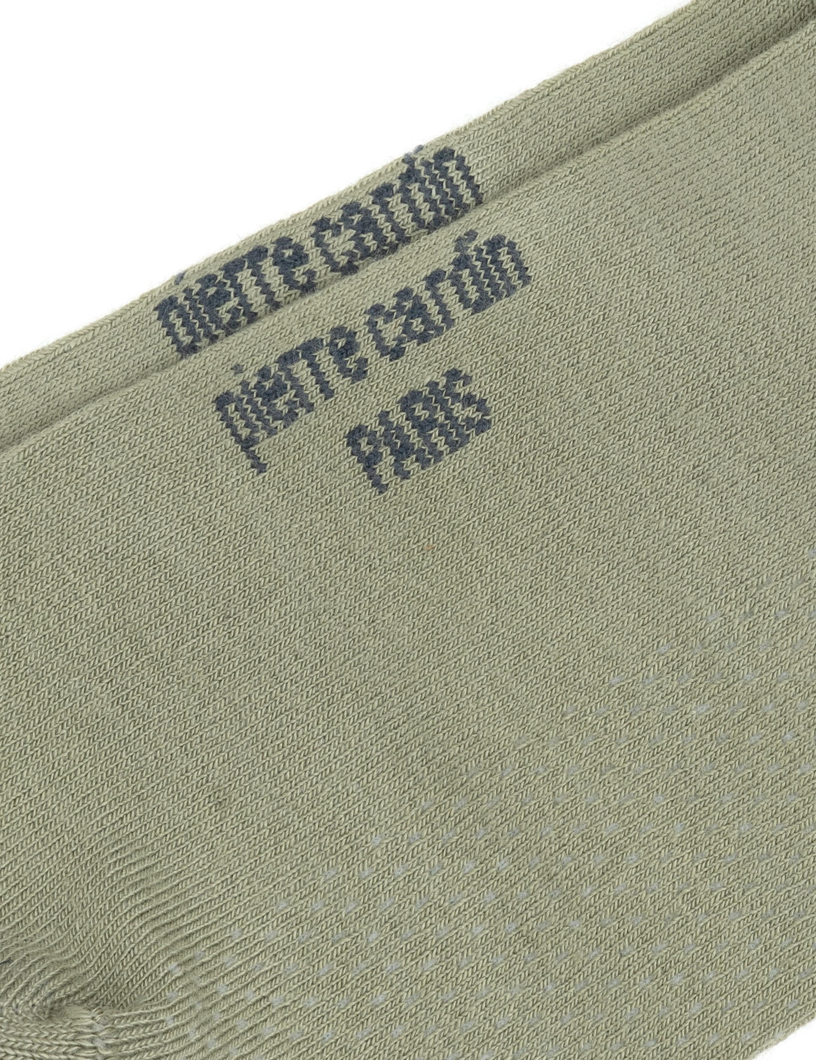 Erkek Bambu Karışımlı Yeşil Patik Desenli Çorap