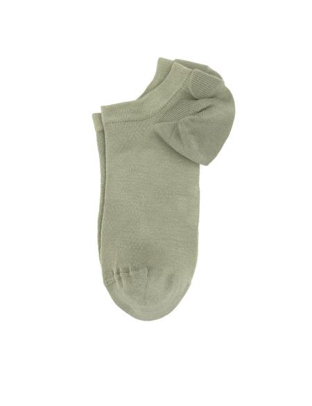 Erkek Bambu Karışımlı Yeşil Patik Desenli Çorap - 50308416019