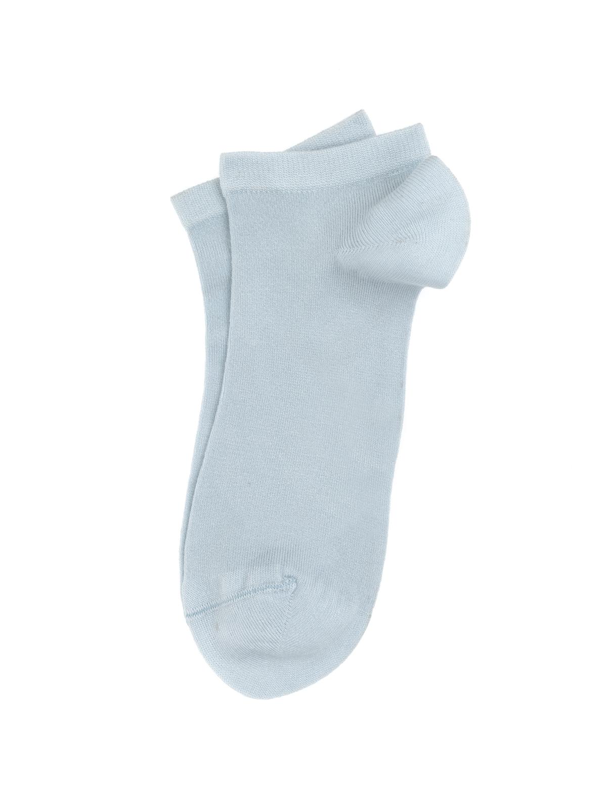 Erkek Bambu Karışımlı Mavi Patik Basic Çorap - 50308414016