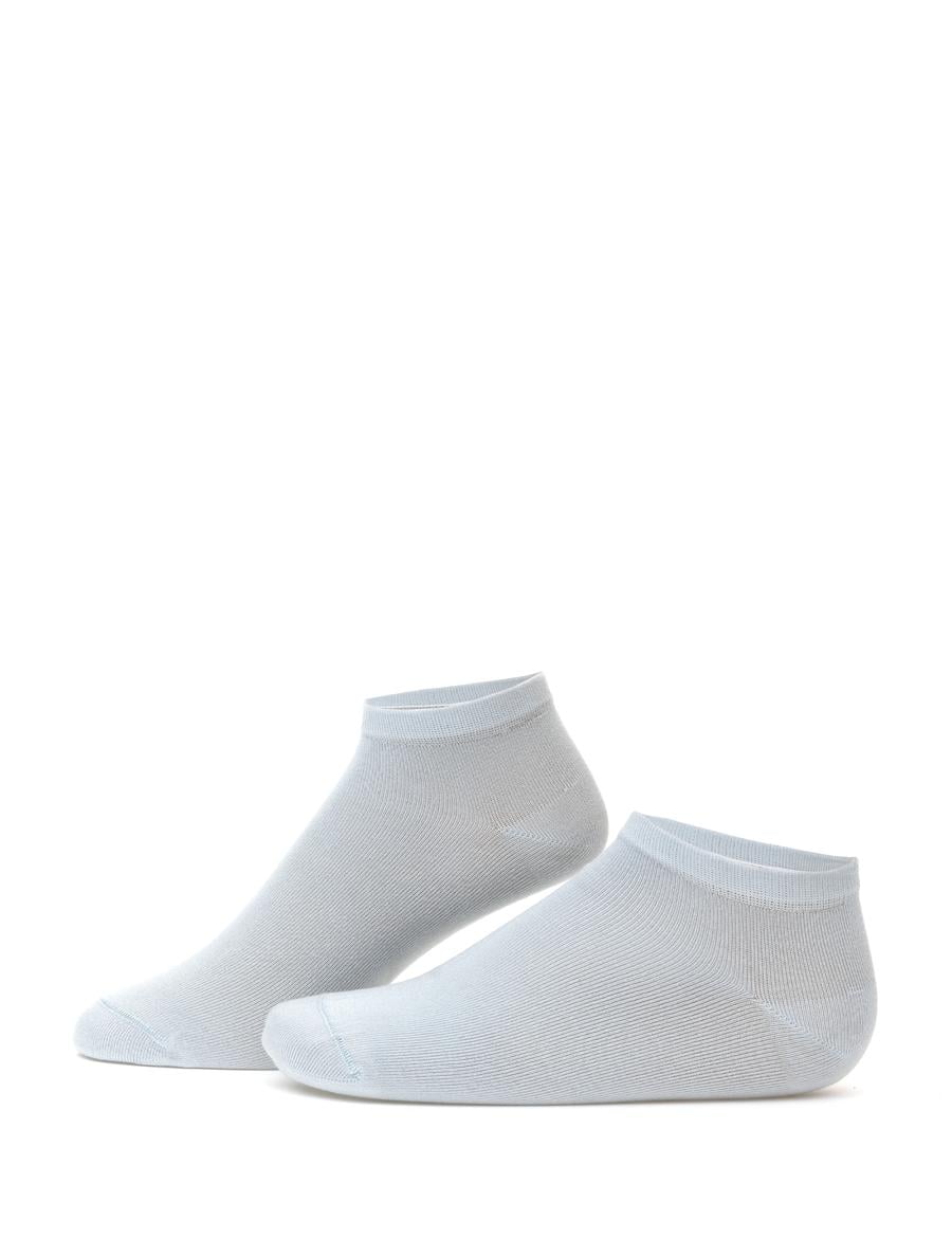 Erkek Bambu Karışımlı Mavi Patik Basic Çorap