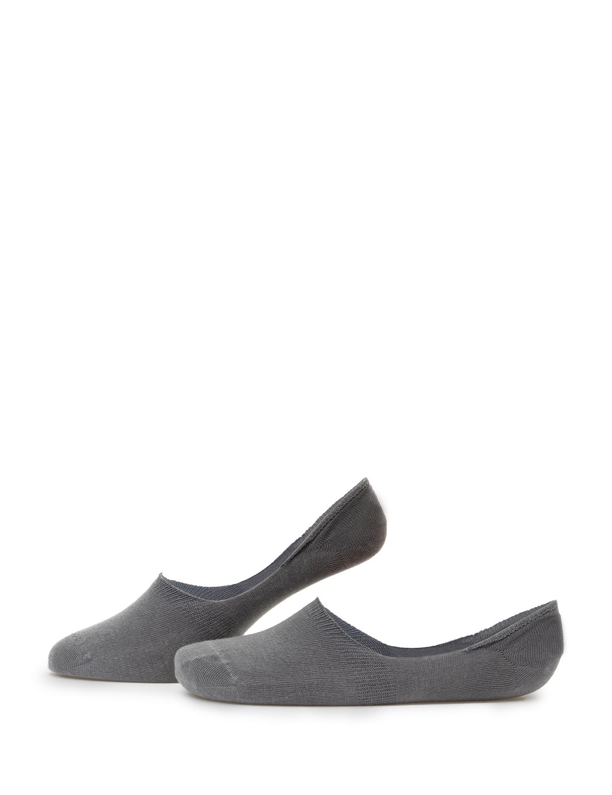 Erkek Bambu Karışımlı Gri Babet Basic Çorap