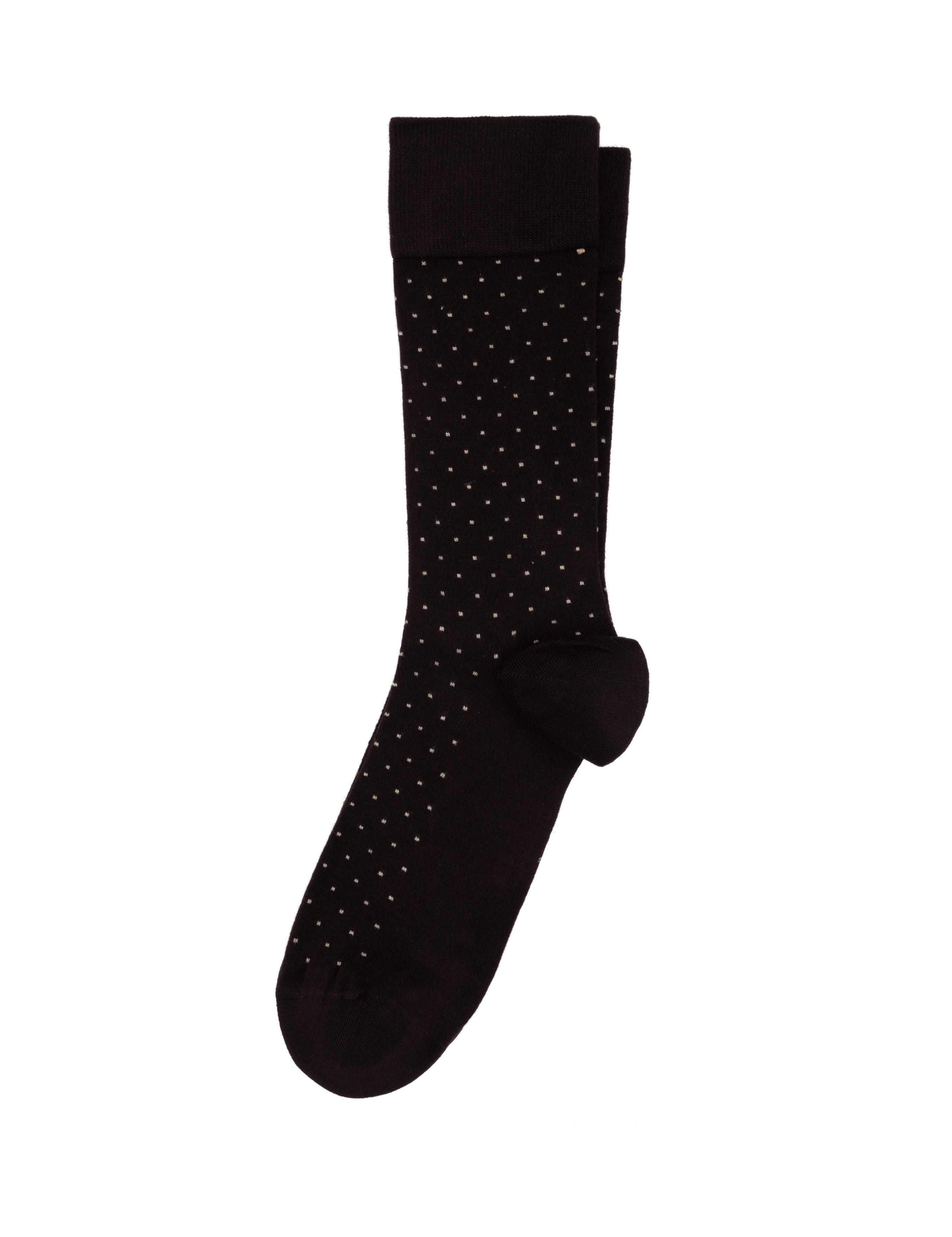 Erkek Bambu Karışımlı Kahverengi Soket Desenli Çorap