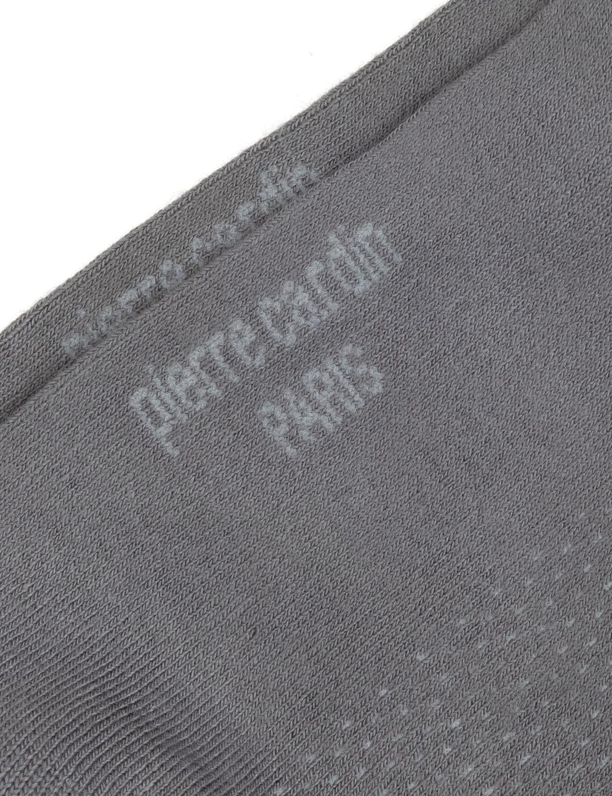 Erkek Bambu Karışımlı Gri Patik Desenli Çorap - 50308416009