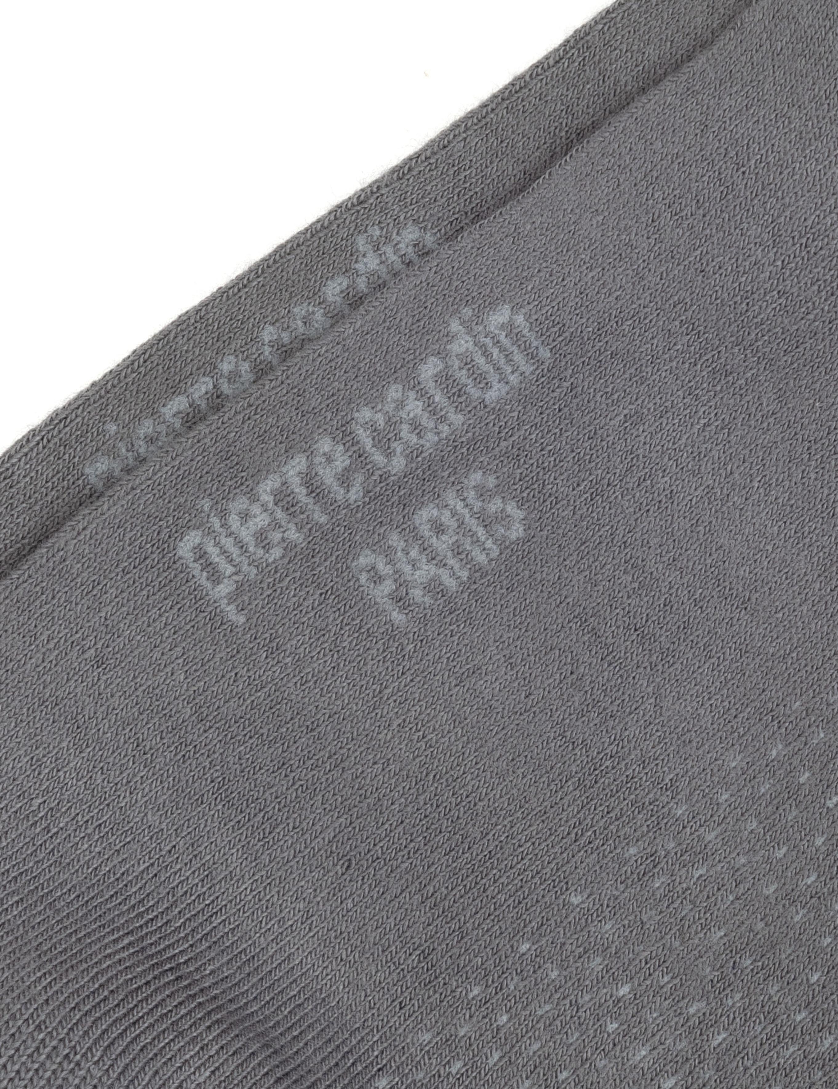 Erkek Bambu Karışımlı Gri Patik Desenli Çorap