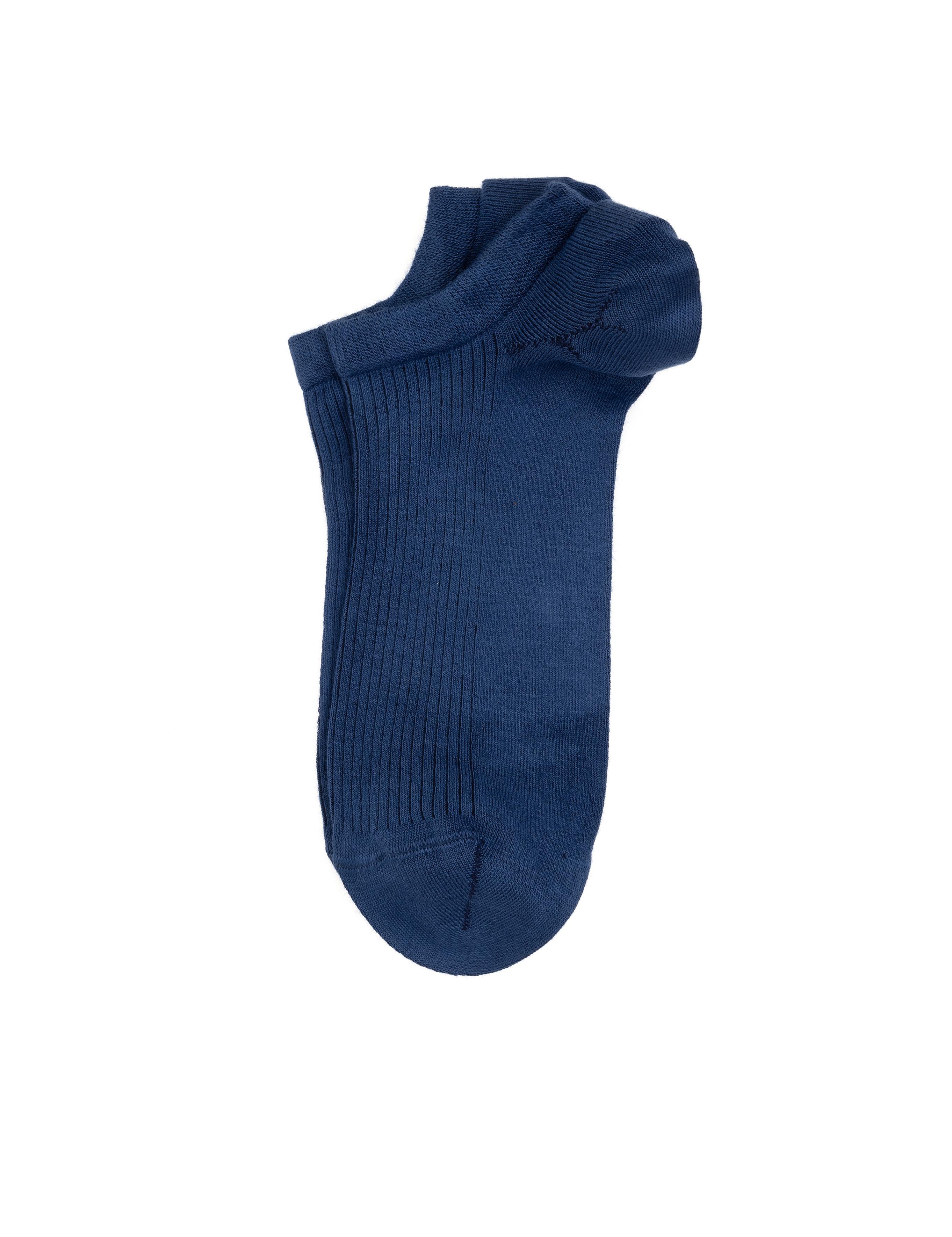 Erkek Bambu Karışımlı Mavi Patik Basic Çorap