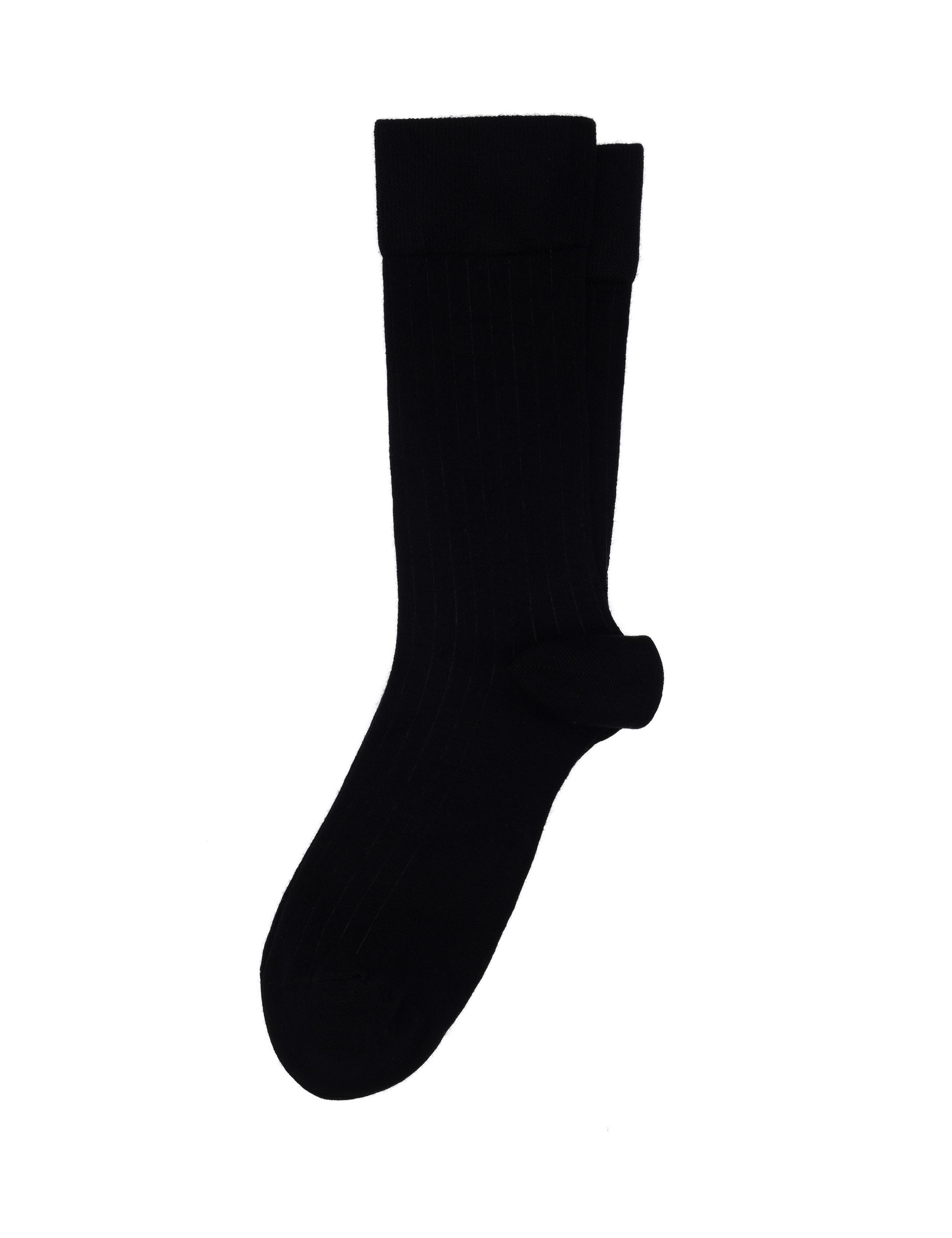 Erkek Bambu Karışımlı Siyah Soket Desenli Çorap