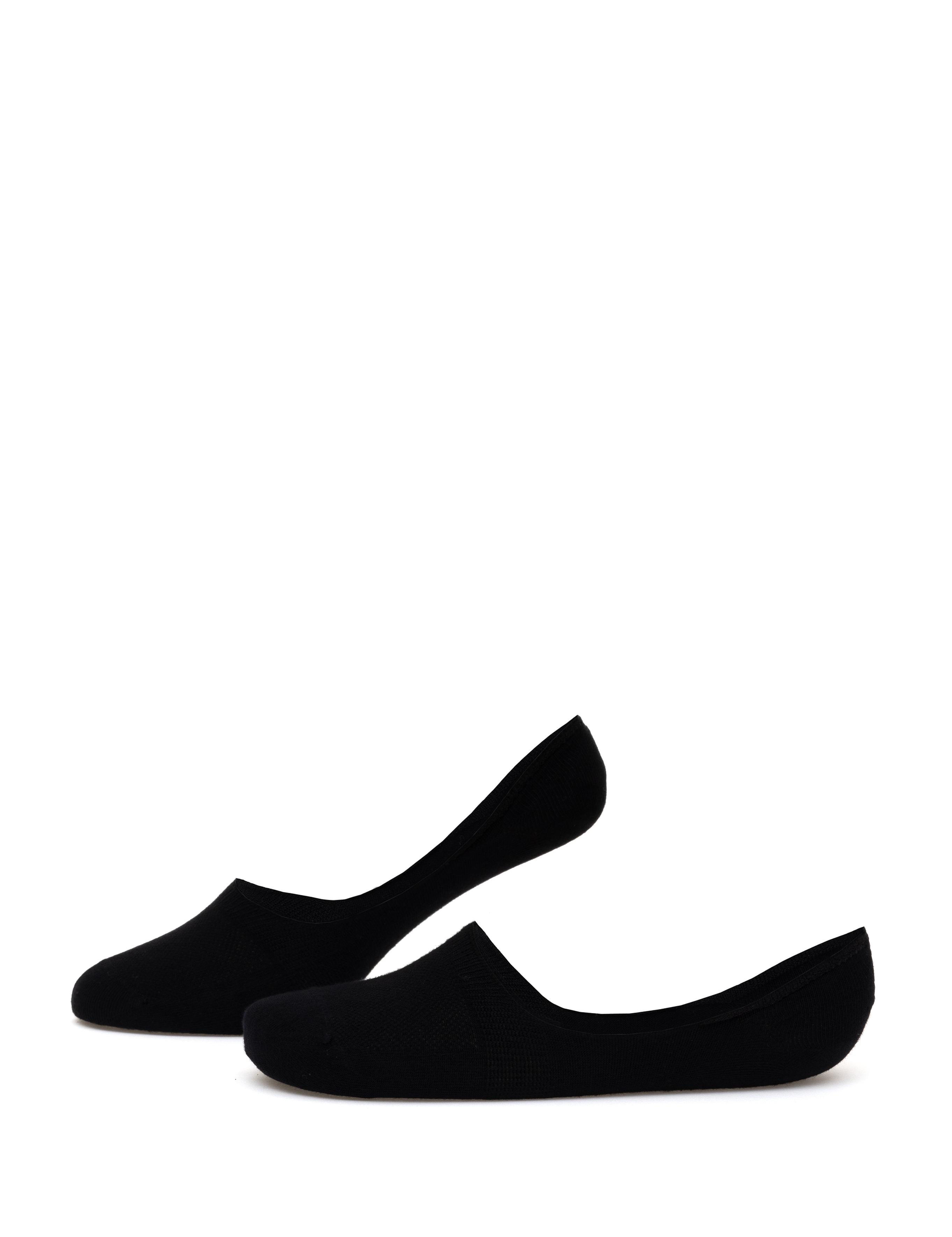 Erkek Bambu Karışımlı Siyah Babet Desenli Çorap