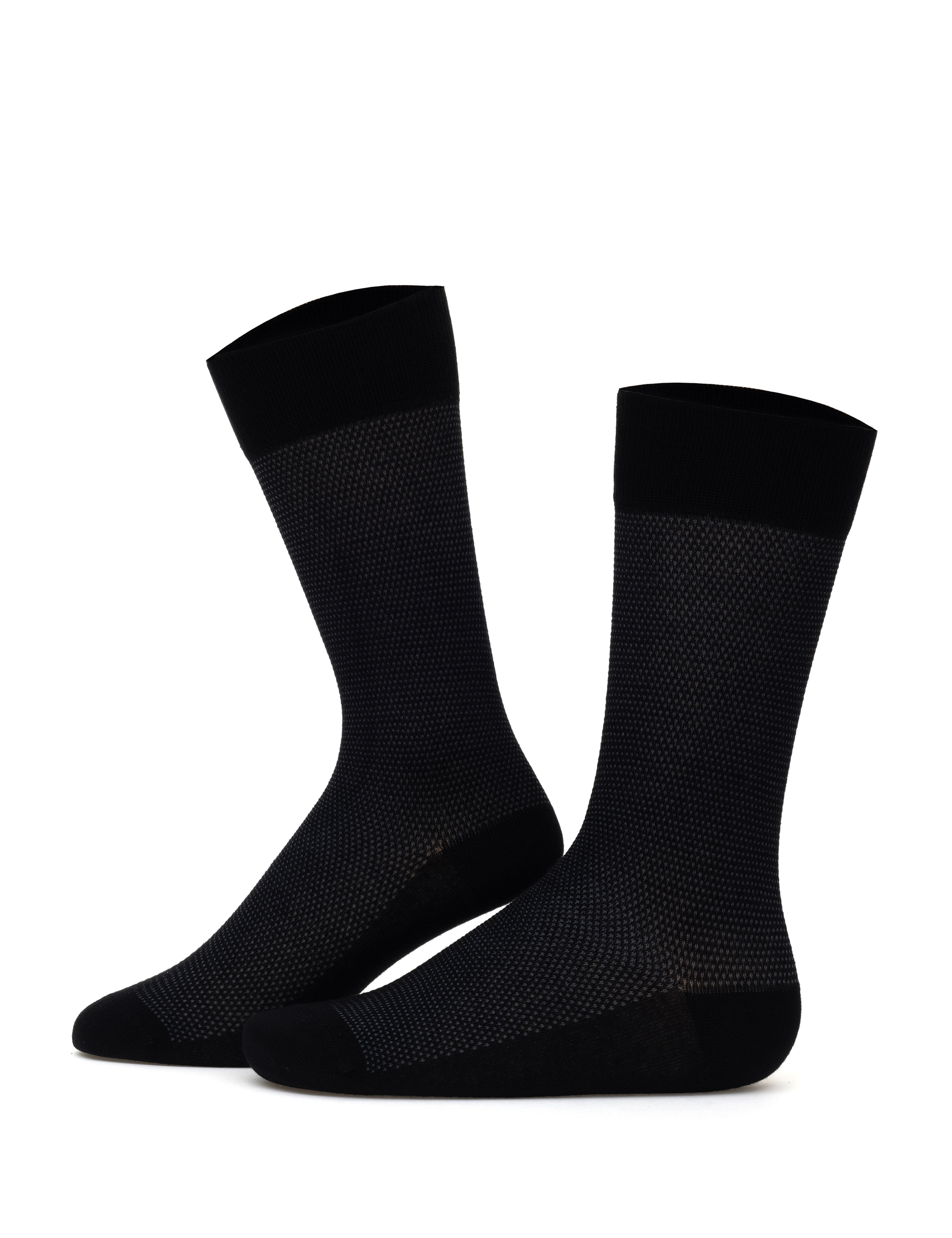 Erkek Bambu Karışımlı 5'li Paket Siyah Soket Basic Çorap - Image 2