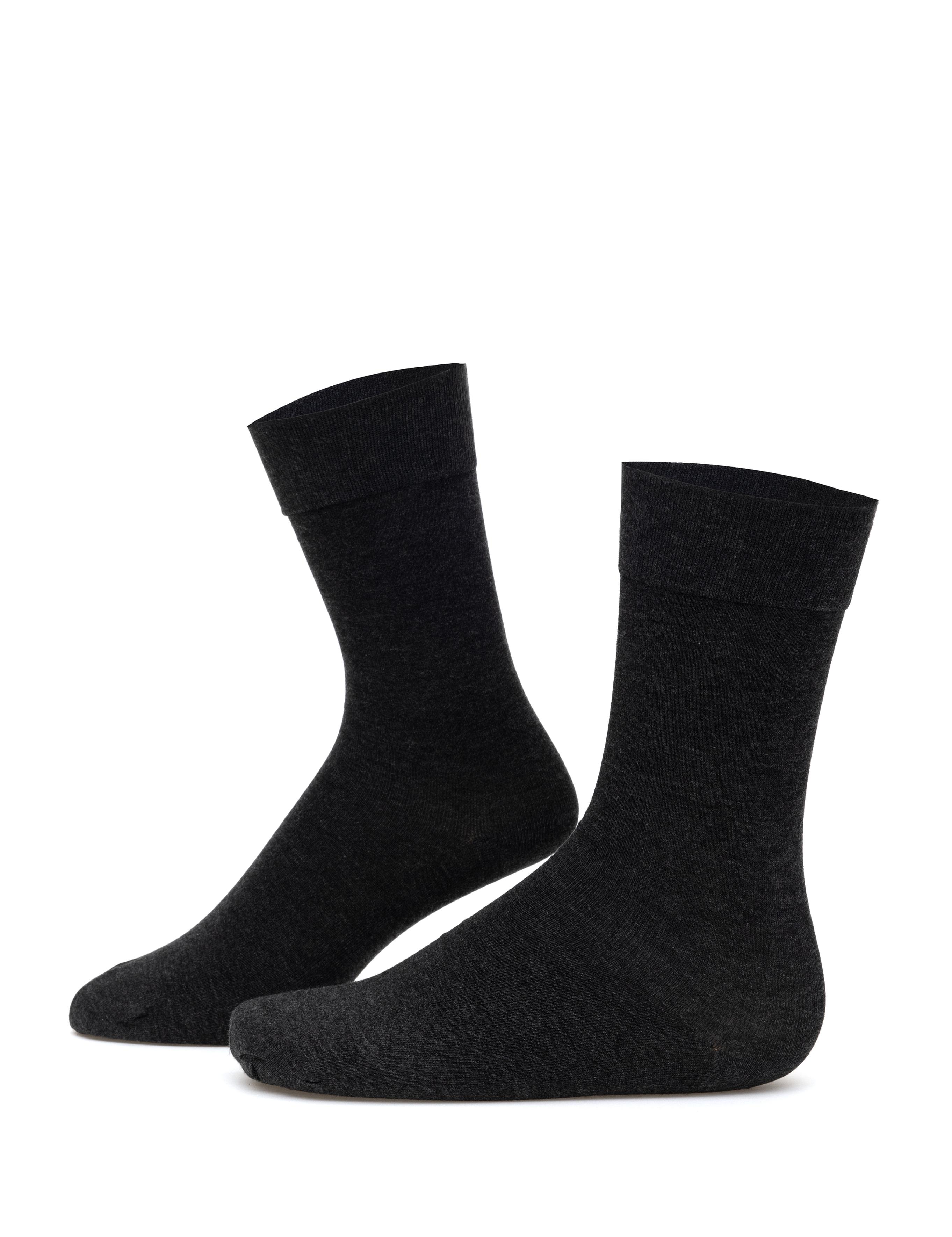 Erkek Bambu Karışımlı Antrasit Soket Basic Çorap