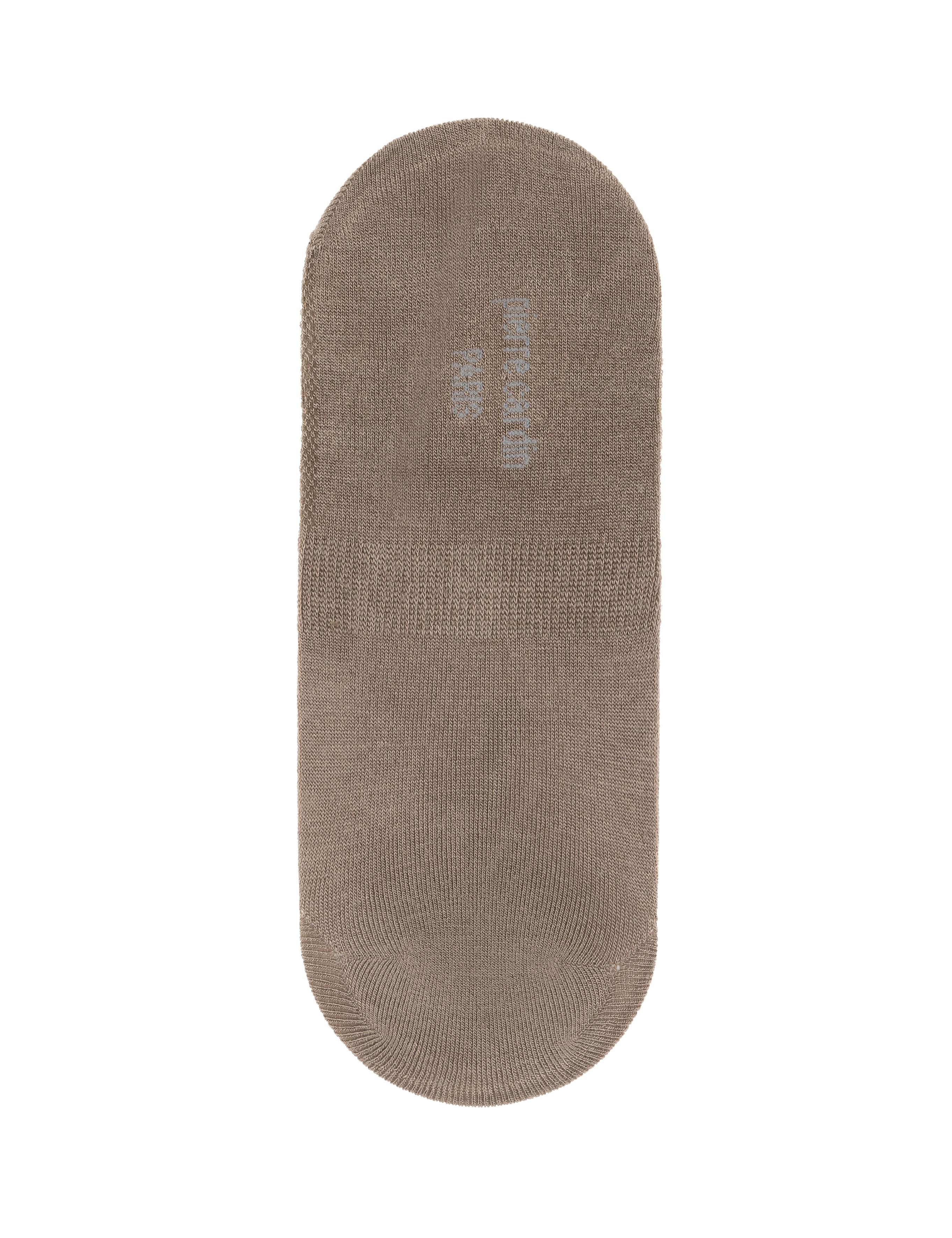 Erkek Bambu Karışımlı Vizon Babet Desenli Çorap