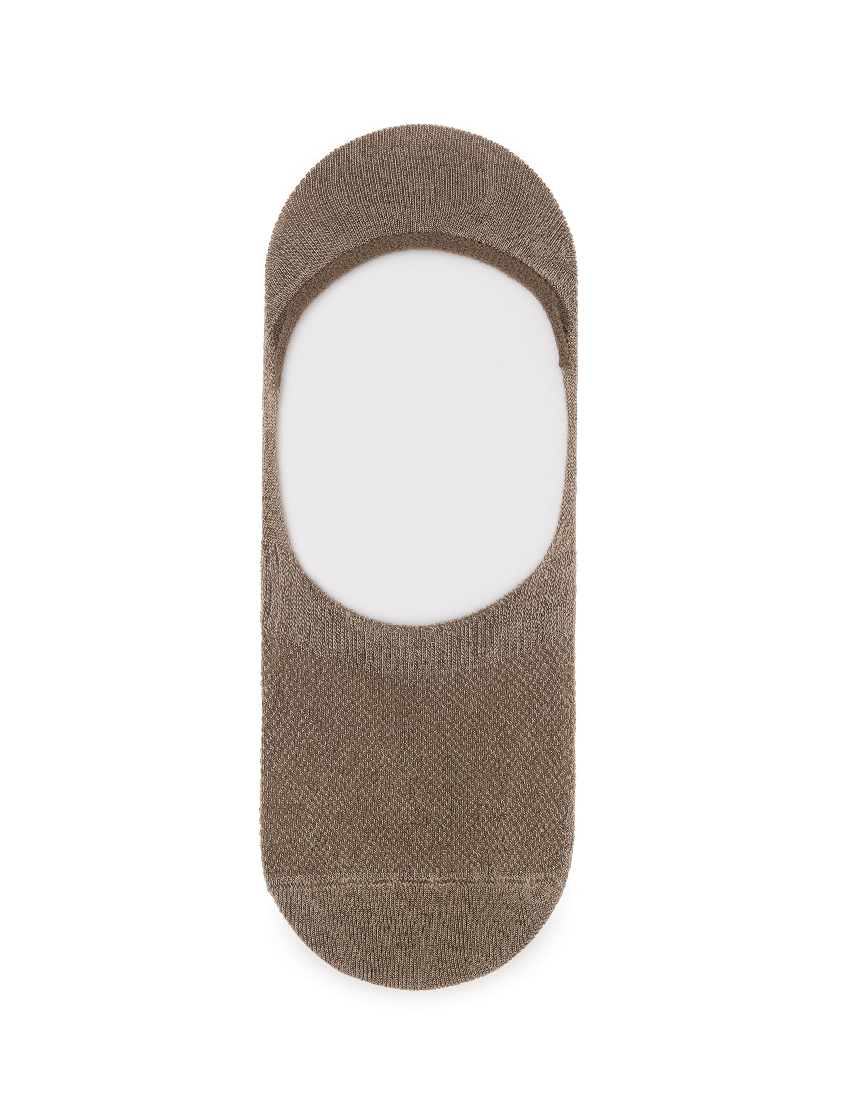 Erkek Bambu Karışımlı Vizon Babet Desenli Çorap