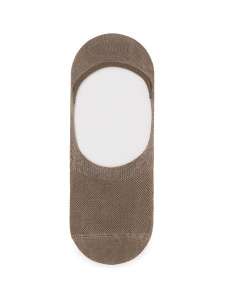 Erkek Bambu Karışımlı Vizon Babet Desenli Çorap - 50308436012