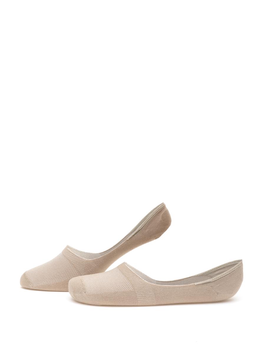 Erkek Bambu Karışımlı Bej Babet Desenli Çorap