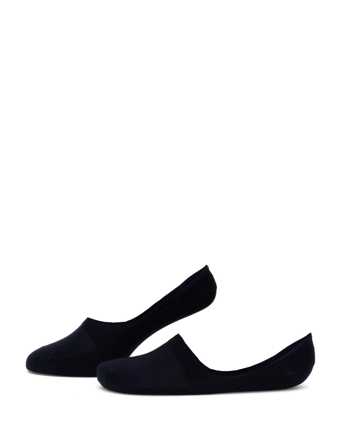 Erkek Bambu Karışımlı Lacivert Babet Desenli Çorap