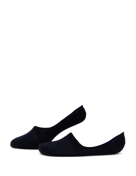 Erkek Bambu Karışımlı Lacivert Babet Desenli Çorap - 50308436009