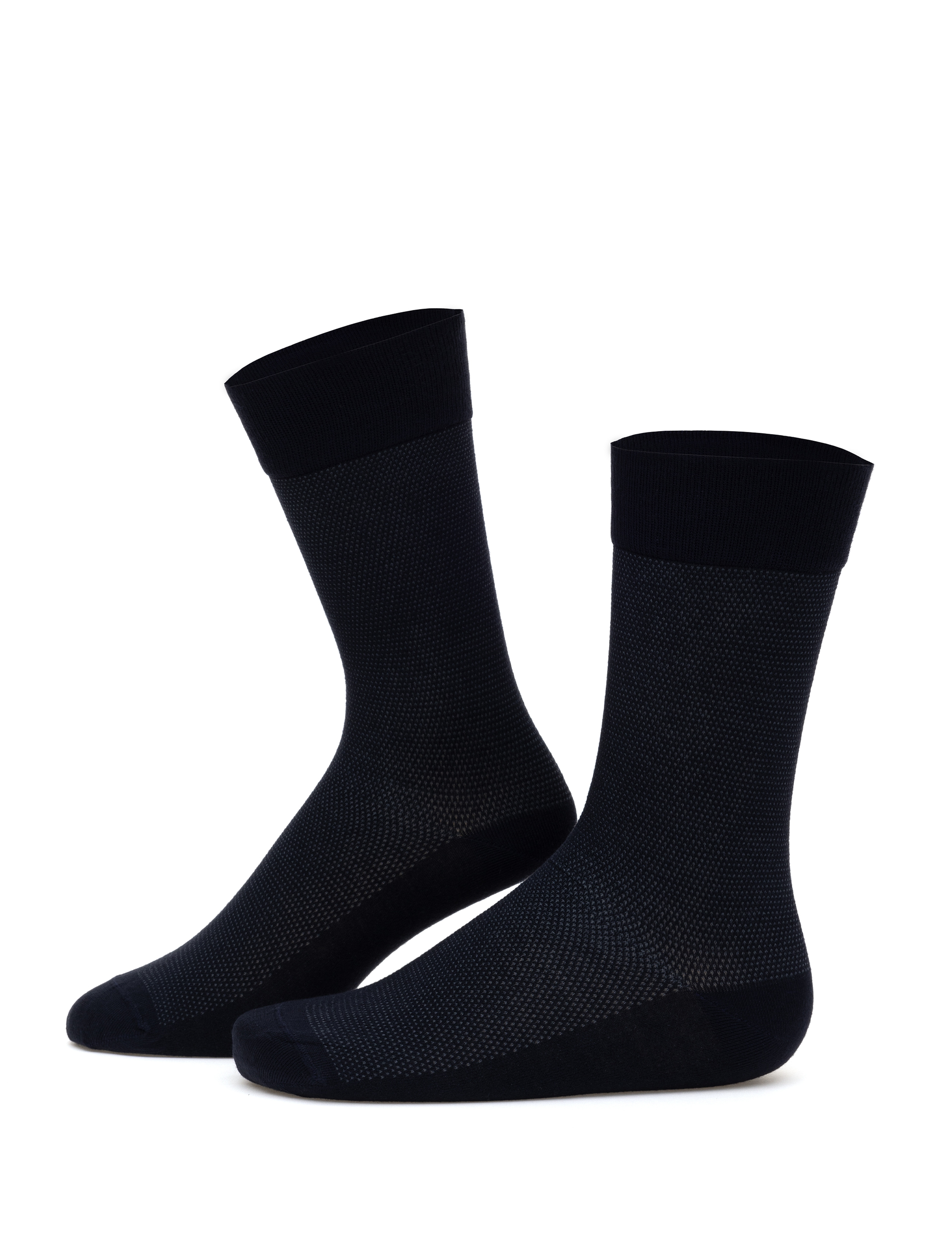 Erkek Bambu Karışımlı 3'lü Paket Lacivert Soket Basic Çorap - Image 2