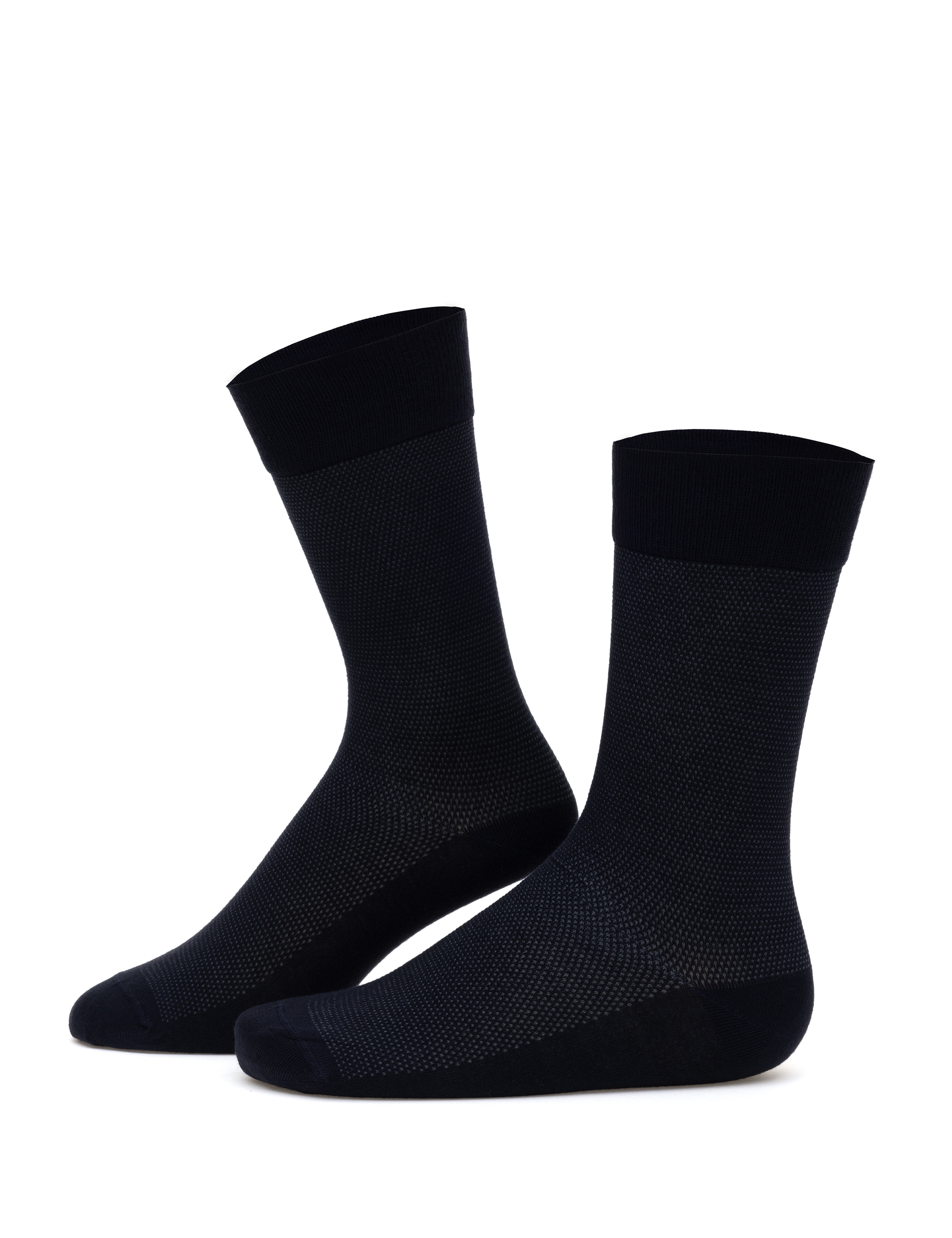 Erkek Bambu Karışımlı 3'lü Paket Lacivert Soket Basic Çorap - Image 4