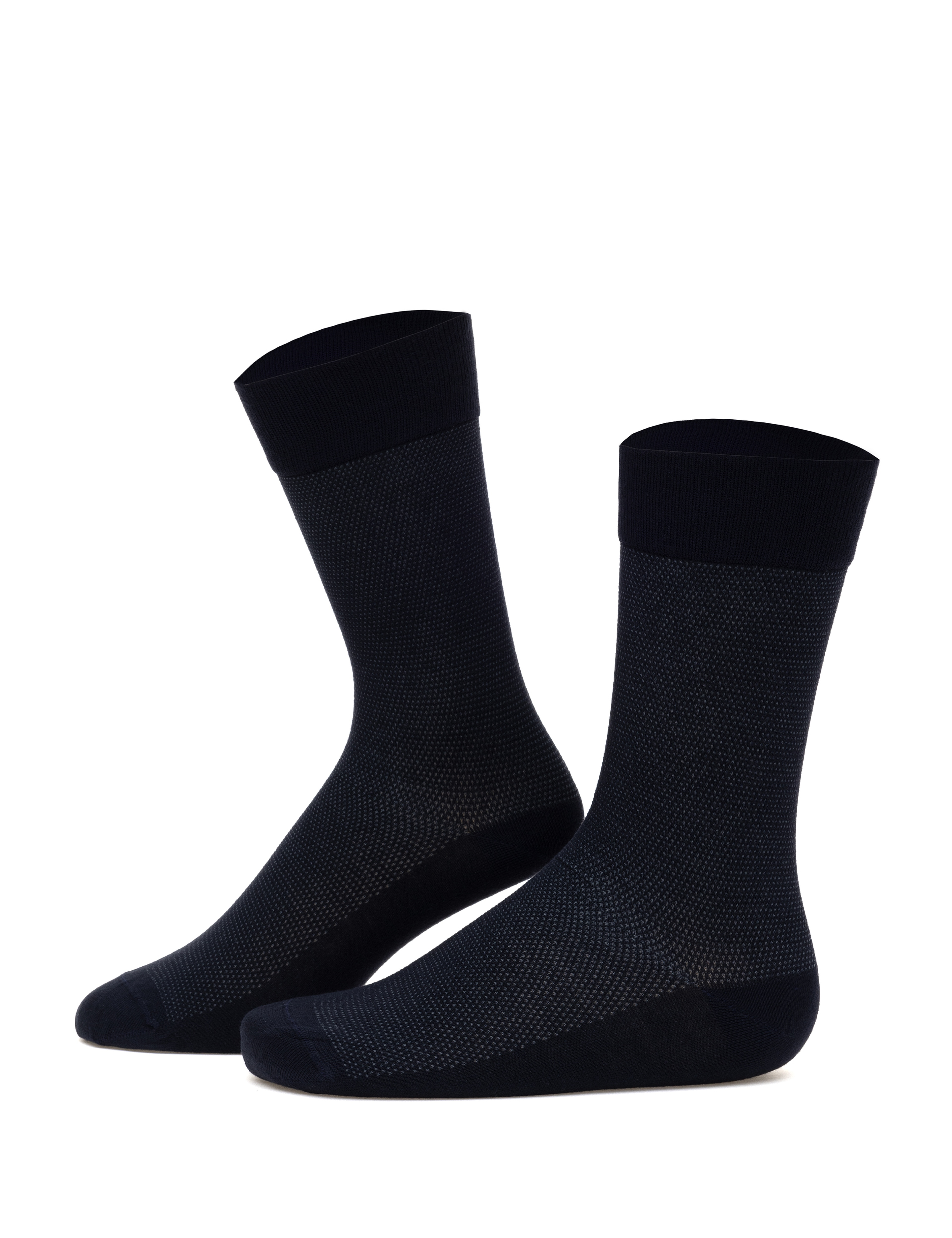 Erkek Bambu Karışımlı 3'lü Paket Lacivert Soket Basic Çorap - Image 3