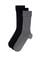 Erkek Bambu Karışımlı 3'lü Paket Gri Soket Basic Çorap
